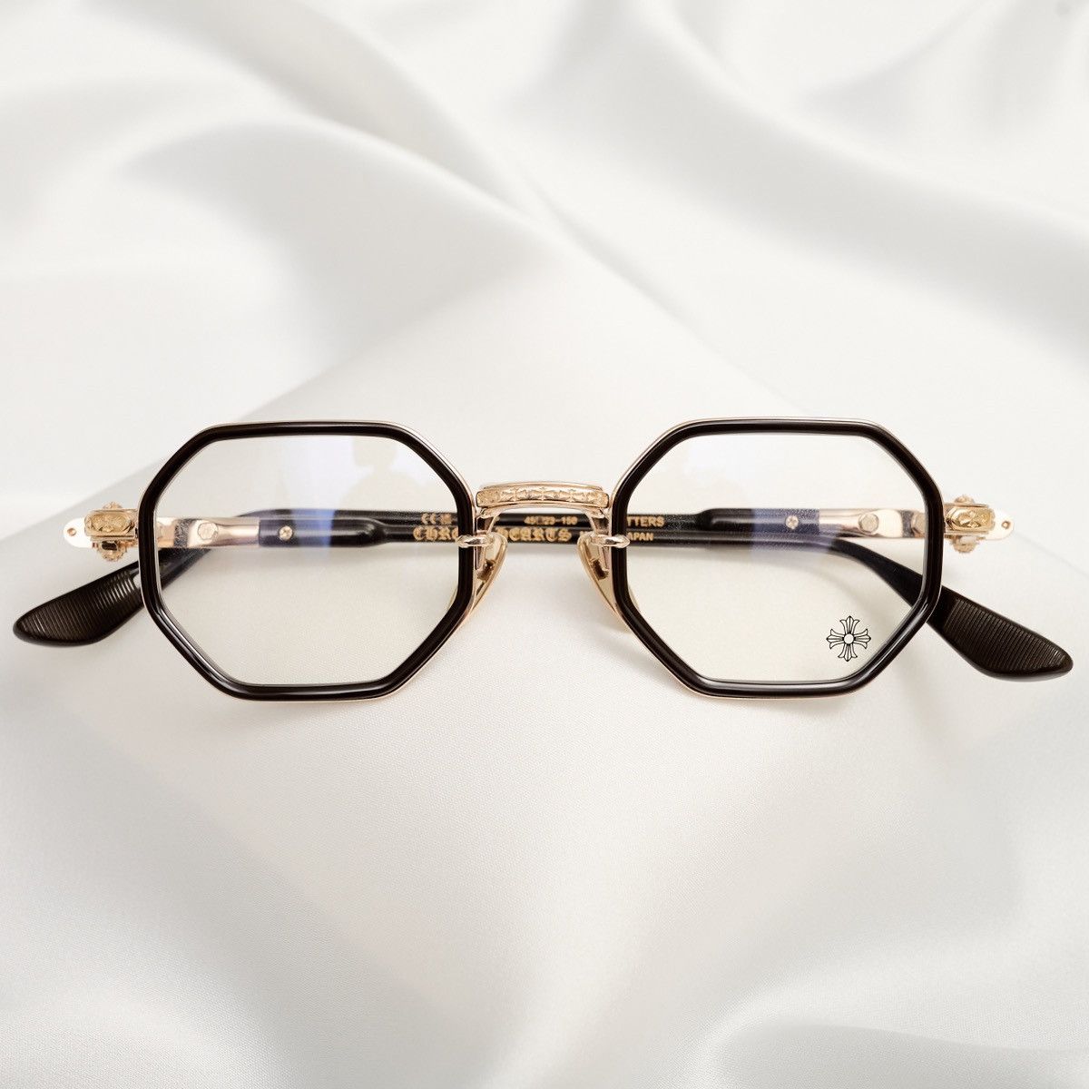 Chrome Hearts CHROME HEARTS TATTERS CLASSIC BROWN - GOLD PLATED GLASSES Size ONE SIZE - 6 Thumbnail