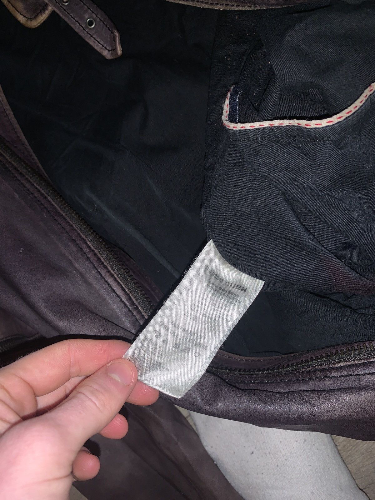Diesel × Vintage Crazy Vintage 90s Diesel Leather Jacket Sun Faded Size US M / EU 48-50 / 2 - 5 Thumbnail