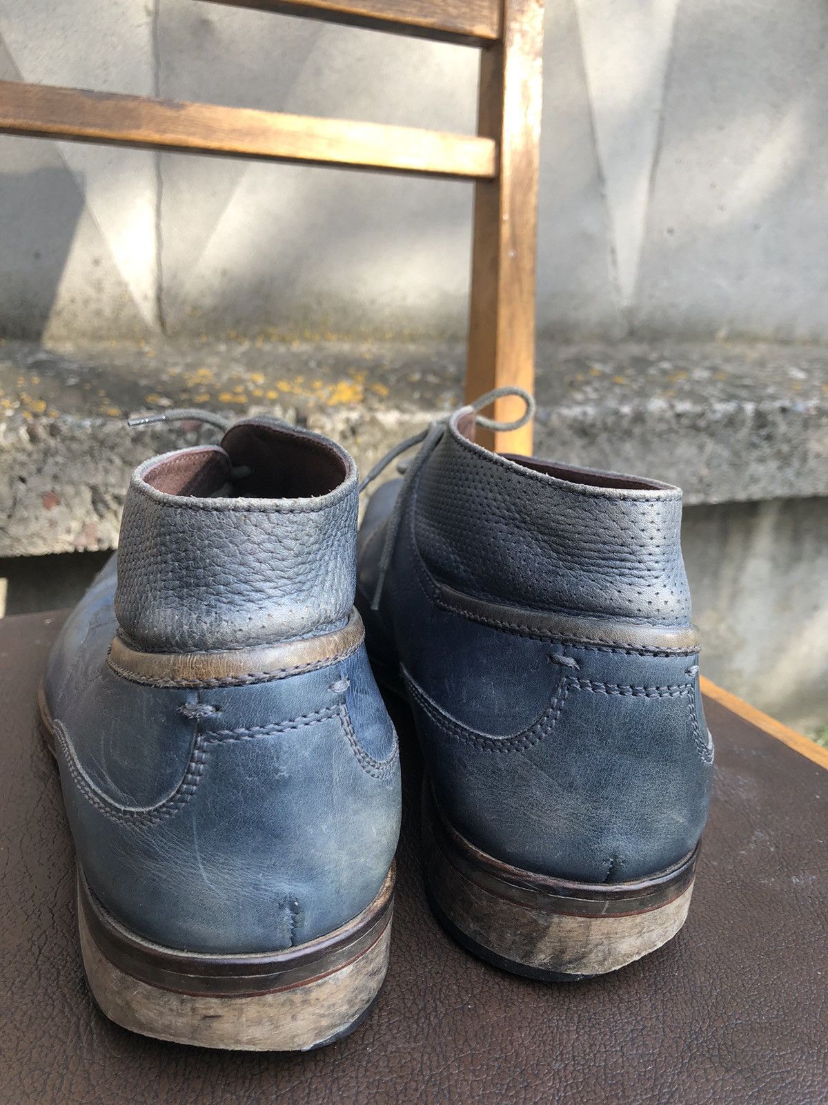 If Six Was Nine × Vintage Italian Vintage Junya Watanabe style Leather Biker shoes Size US 11 / EU 44 - 14 Thumbnail