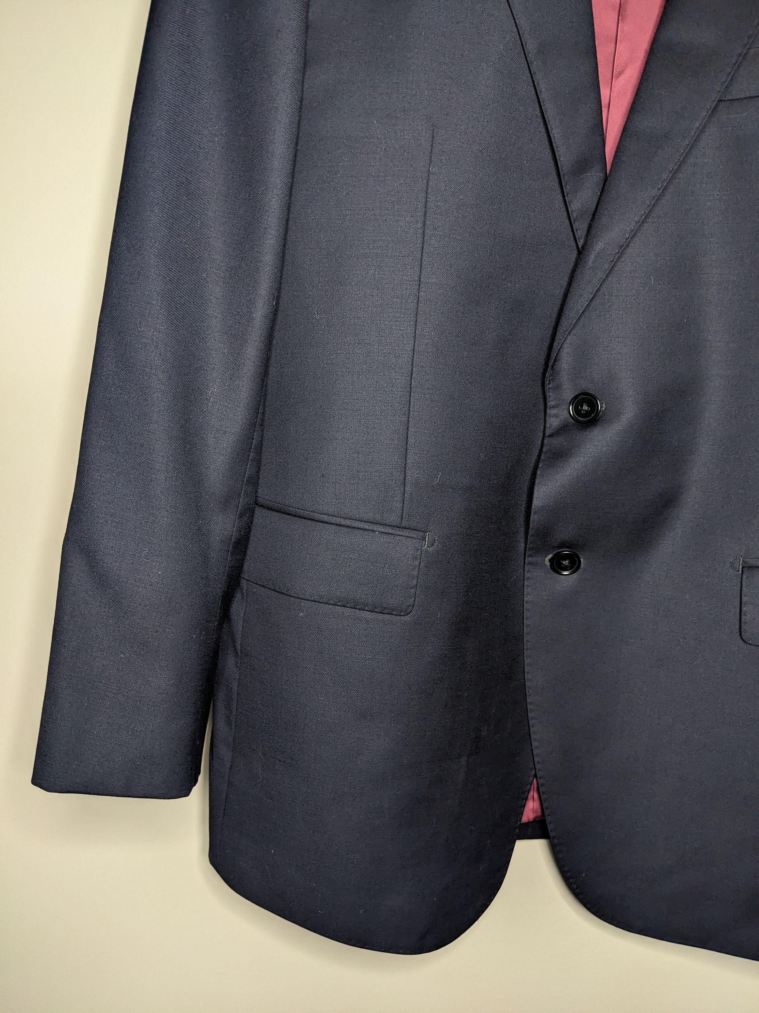 Spier & Mackay Spier MacKay Blazer Mens 42R Midnight Navy Wool Suit Jacket Size 42R - 5 Thumbnail