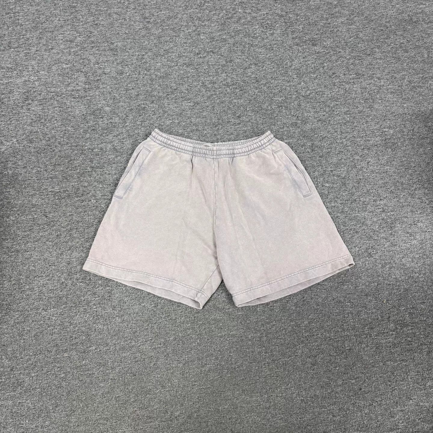 Acne Studios Acne Studios Light Gray Cotton Distressed Drawstring S Size US 36 / EU 52 - 1 Thumbnail