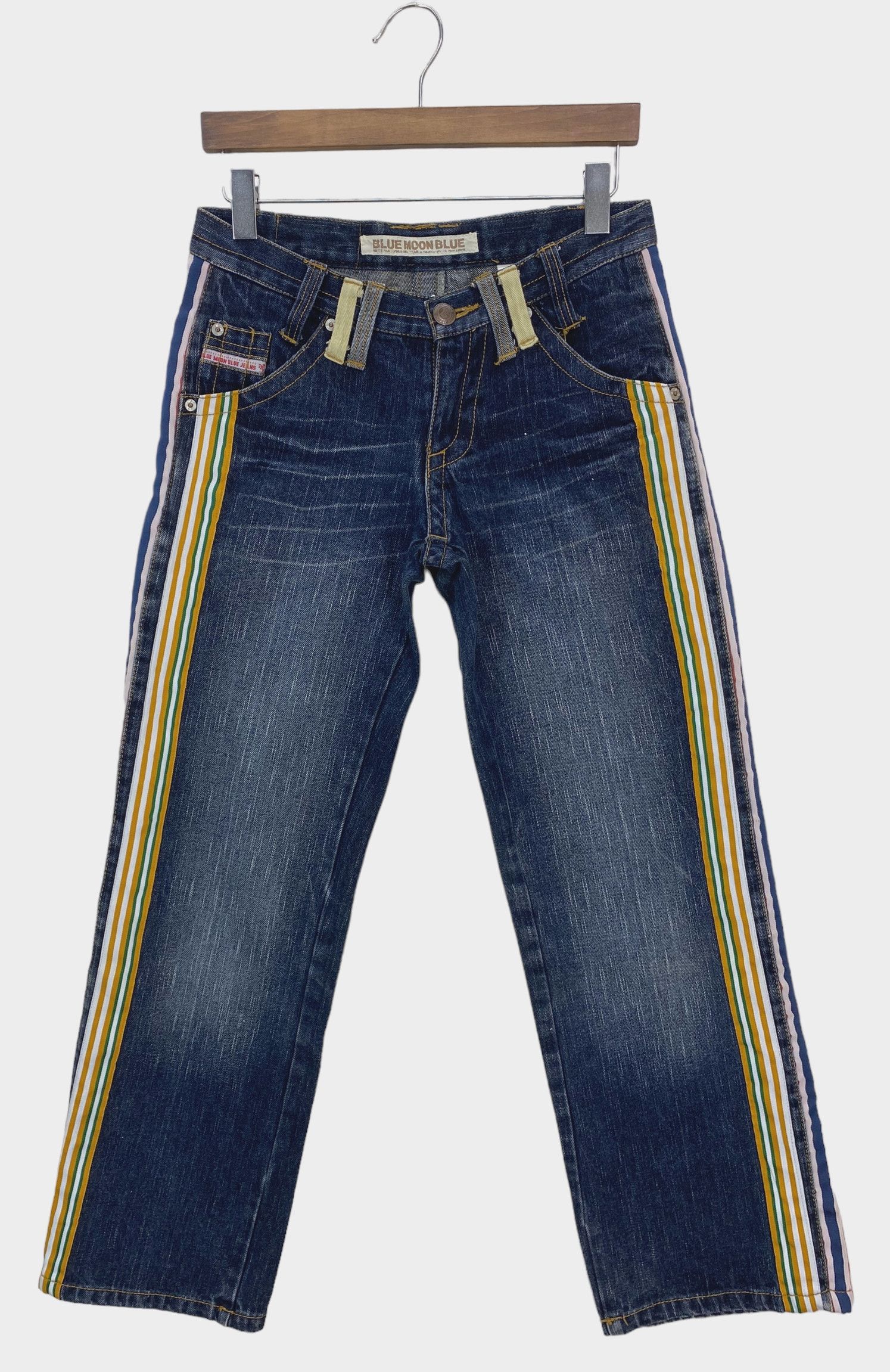 Japanese Brand Japanese Blue Moon Denim - Spellout Jeans - Blue Japan Size US 30 / EU 46 - 2 Thumbnail