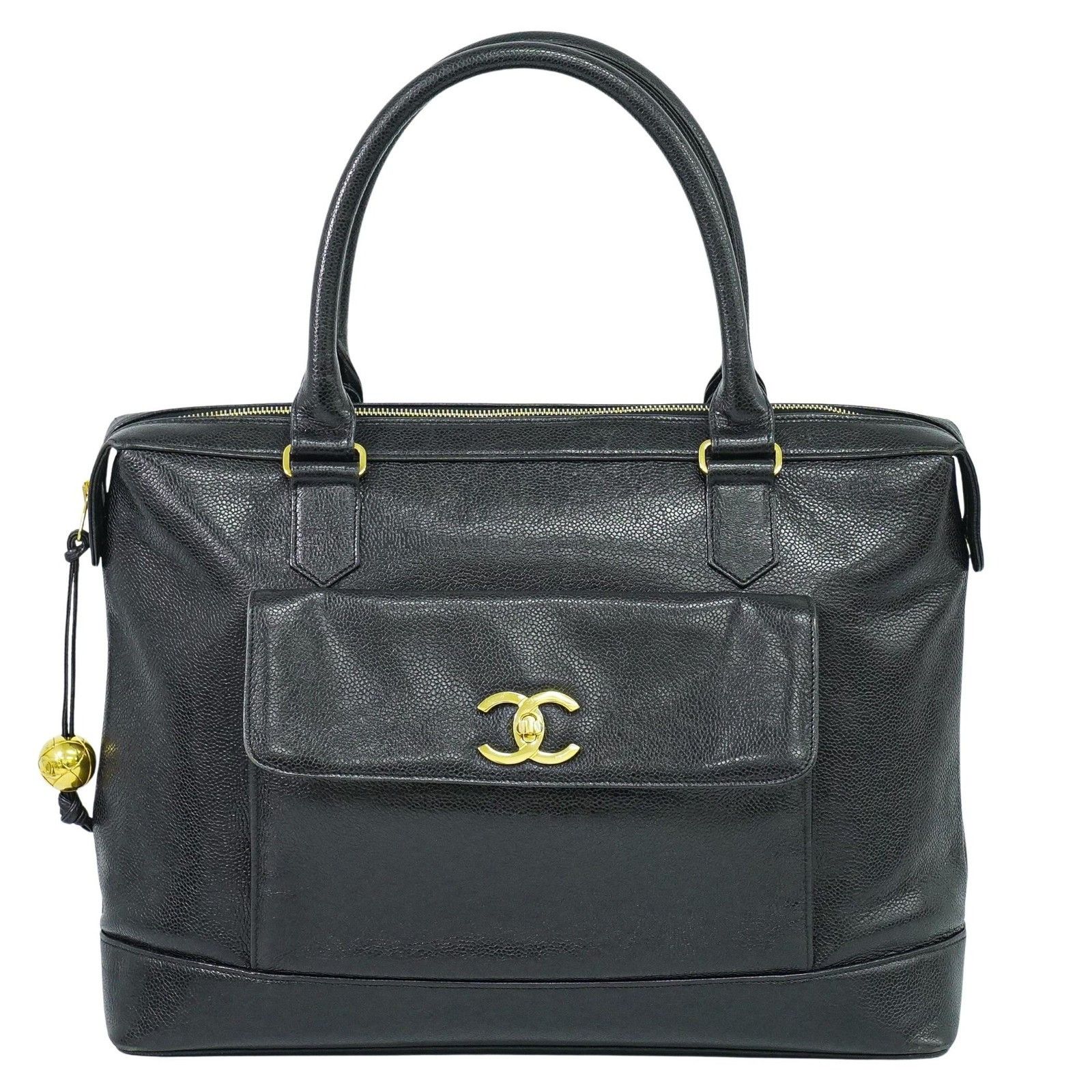 Chanel Chanel Vintage Front Pocket Tote Caviar Size ONE SIZE - 1 Thumbnail