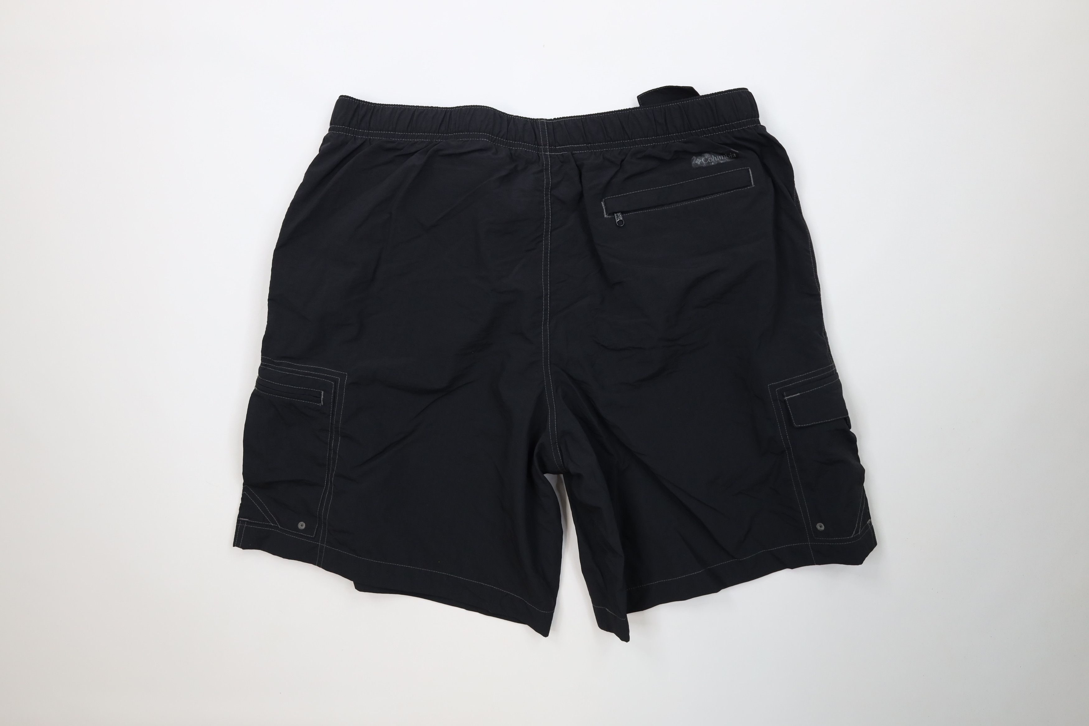 Columbia Vintage Columbia Belted Lined Trekking Cargo Shorts Black Size US 34 / EU 50 - 9 Thumbnail