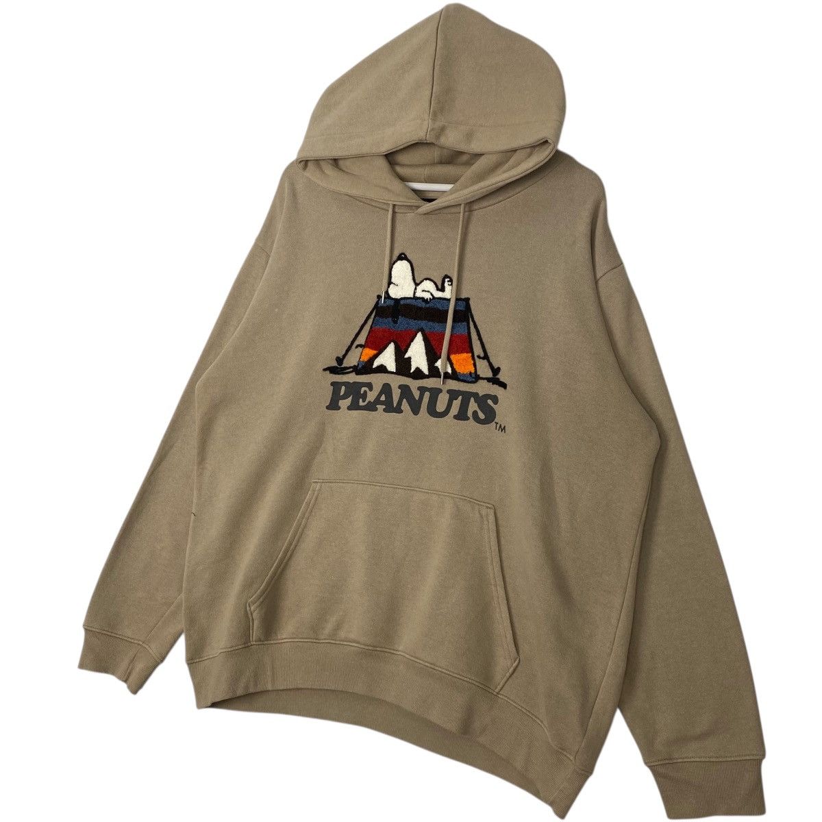 Vintage Vintage Peanuts Snoooy Hoodie Sweater Brown Big Logo Size XL Size US XL / EU 56 / 4 - 2 Thumbnail