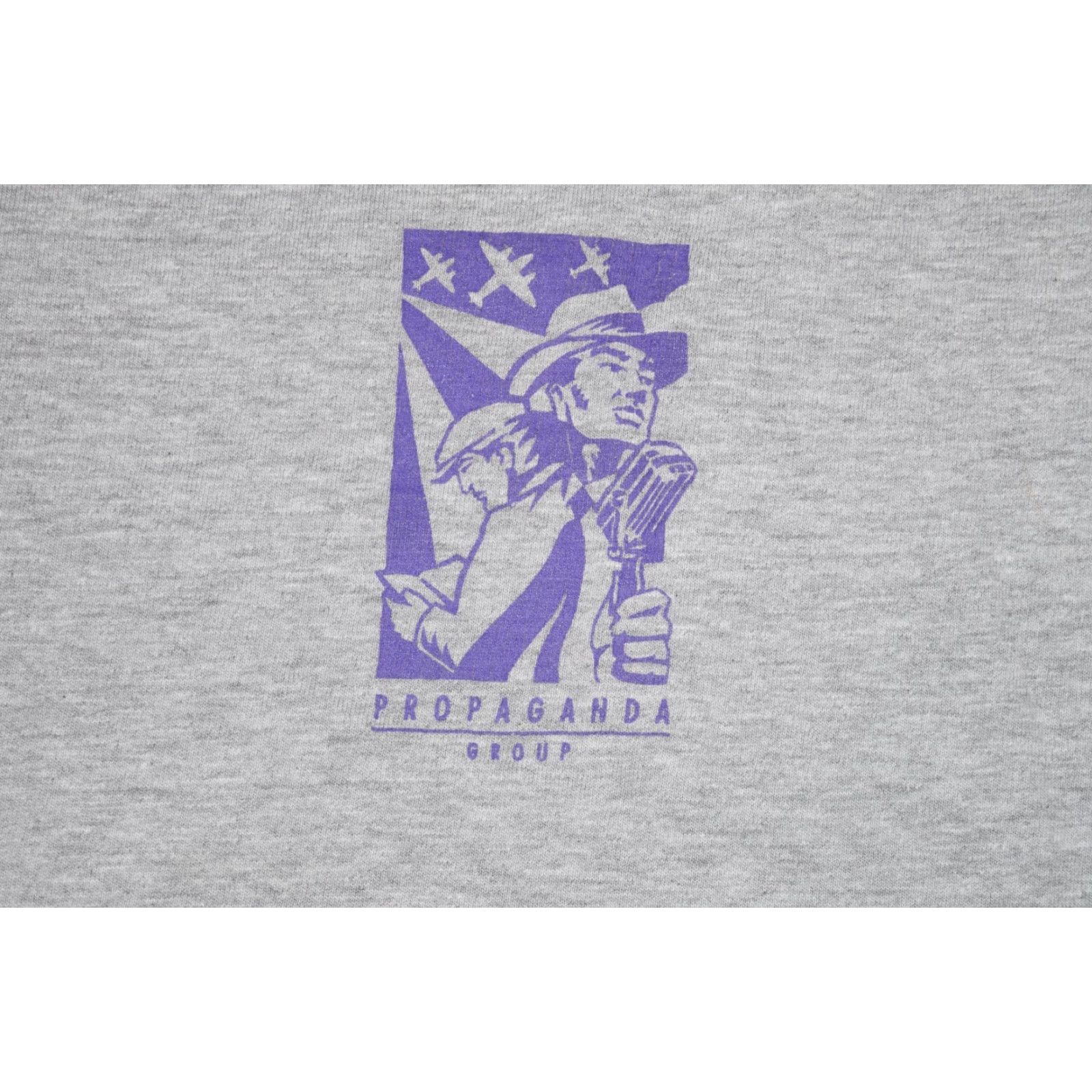 Vintage VINTAGE PROPAGANDA GROUP Activism Shirt Men L Gray 90s Graphic Tee, Long Sleeve, Crew Neck, Cotton Blend, Logo, USA Theme, Size L Size US L / EU 52-54 / 3 - 2 Thumbnail