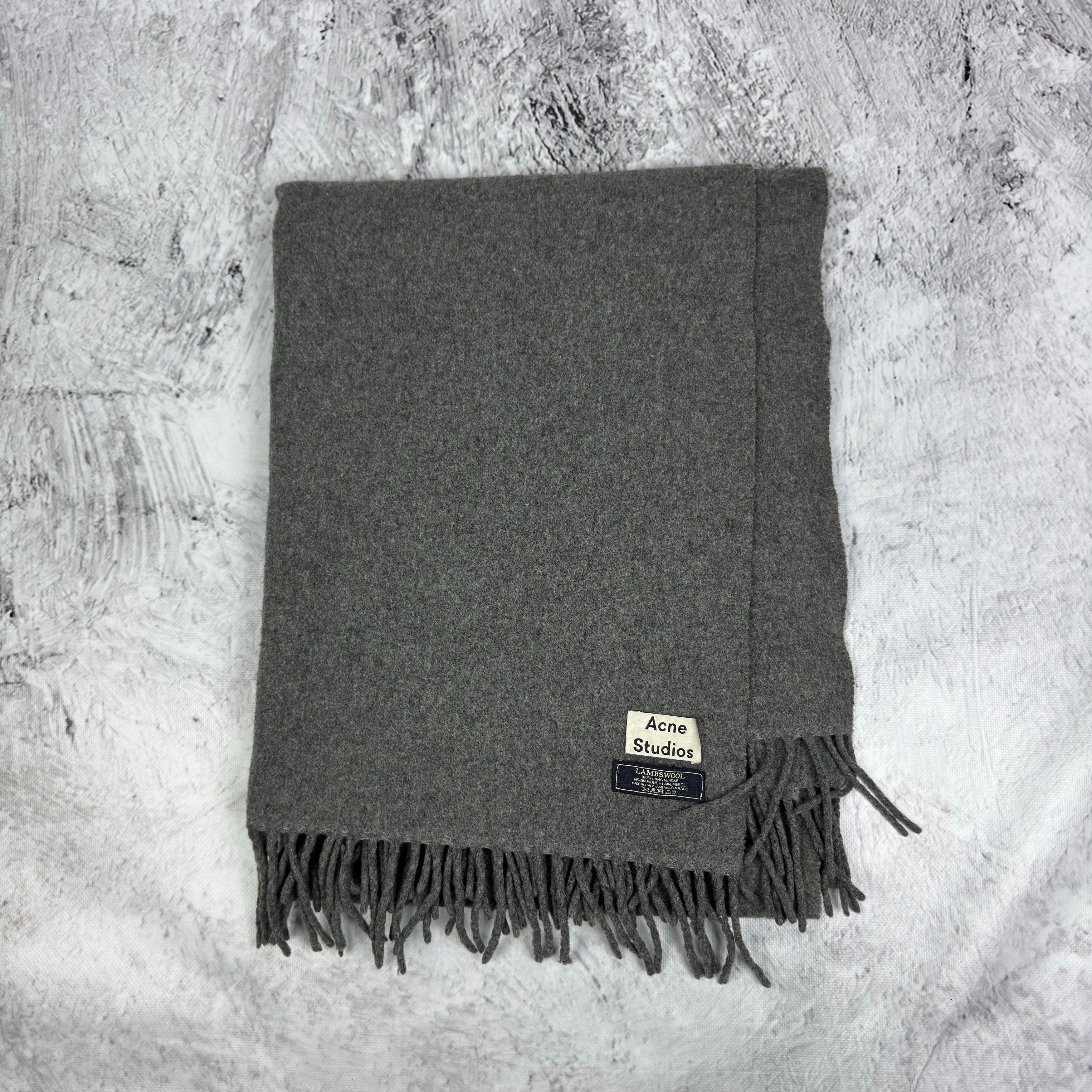 Acne Studios Acne Studios Women's Lambswool Fringed Rectangular Scarf Size ONE SIZE - 2 Thumbnail