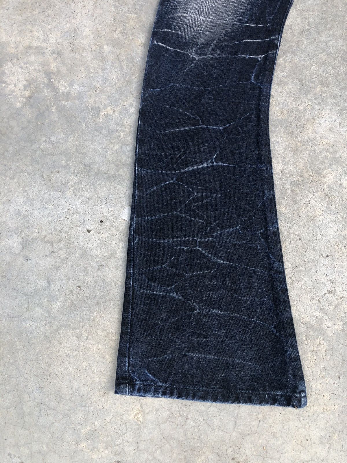 BUFFALO BOBS Japanese Buffalobobs Flared Jeans Distressed Jeans Size US 31 - 6 Thumbnail
