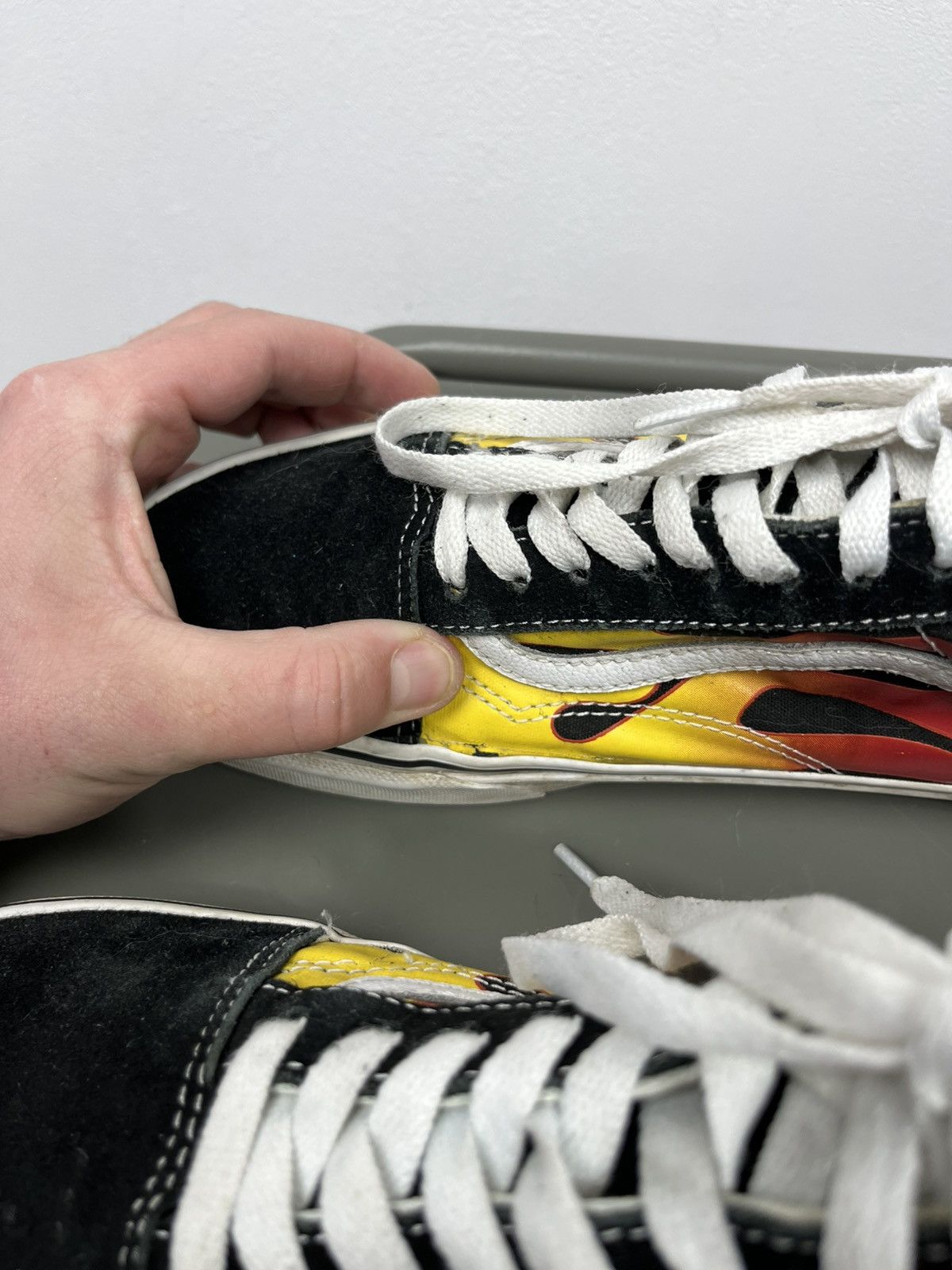 Vans Vans Old Skool Flame Black Yellow Red EU 42 Size US 9 / EU 42 - 6 Thumbnail