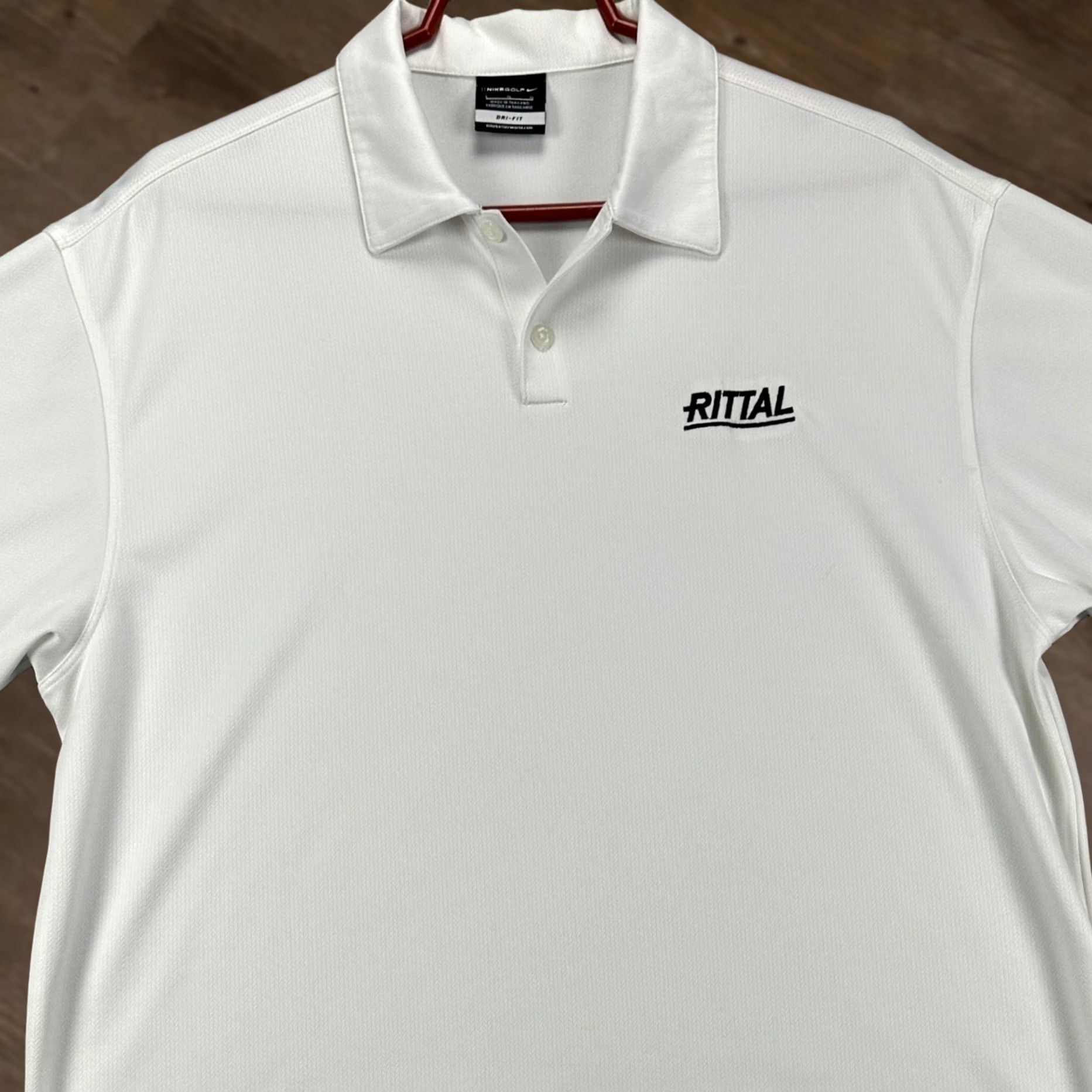 Nike Nike Dri-Fit Shirt Polo Golf Mens Large White Short Sleeve Swoosh Athletic Rugby Size US L / EU 52-54 / 3 - 1 Thumbnail