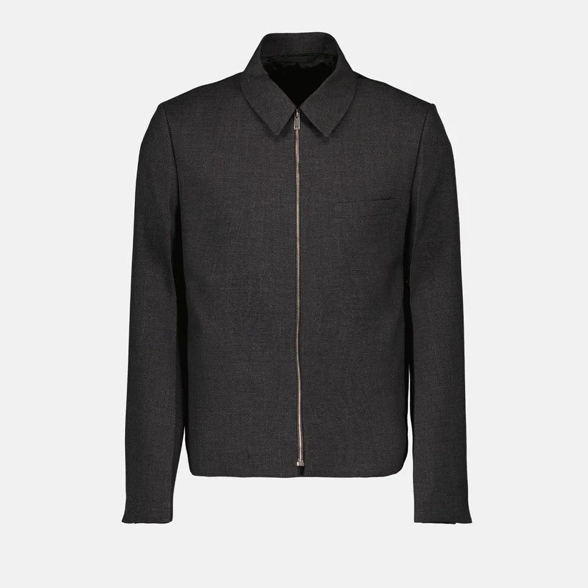 Givenchy o1w1db10525 Zipped Short Structured Jacket in Grey Size US XL / EU 56 / 4 - 1 Thumbnail