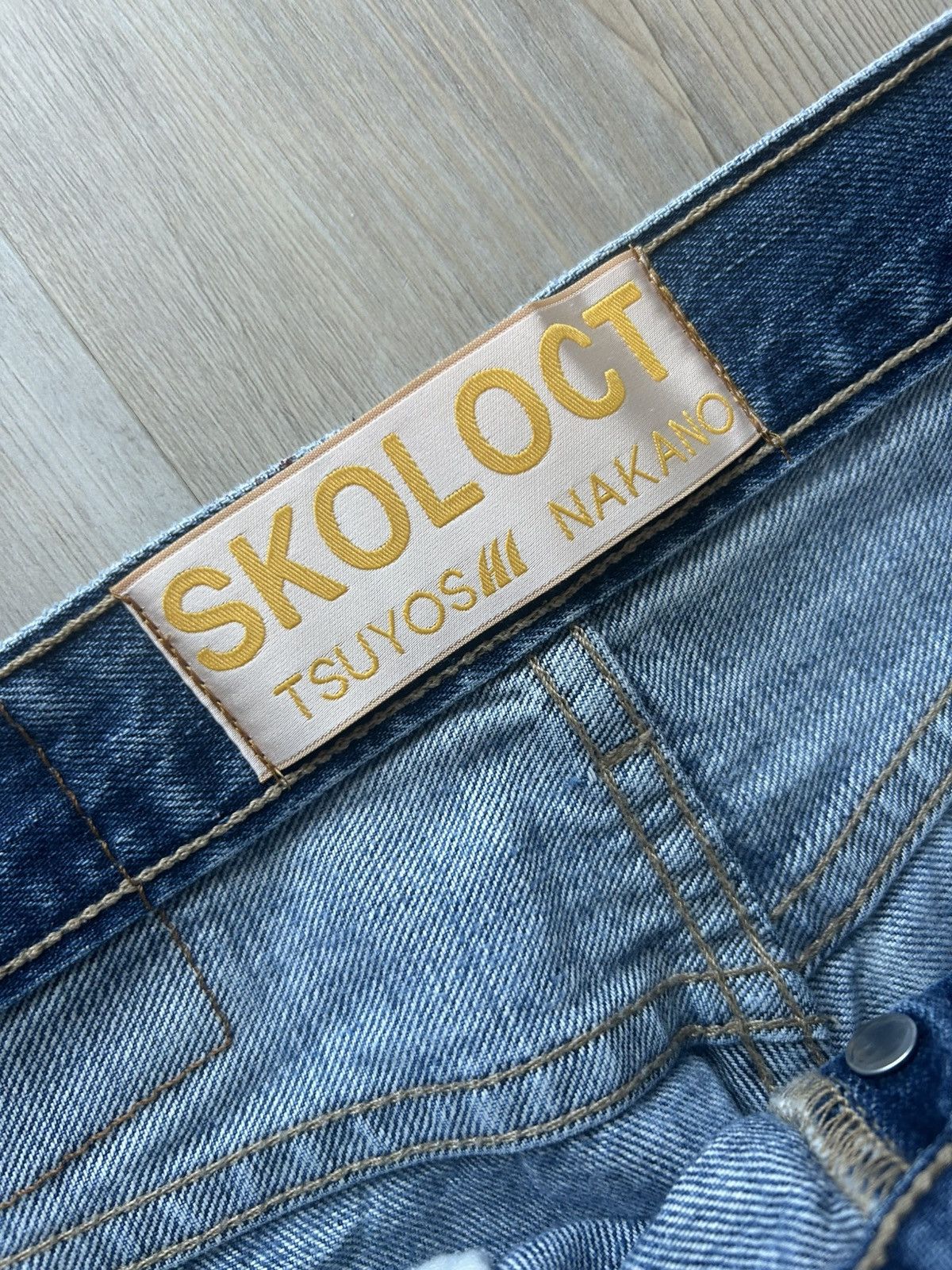 Skoloct Skoloct 1 of 1 hand drawn denim Size US 29 - 3 Thumbnail
