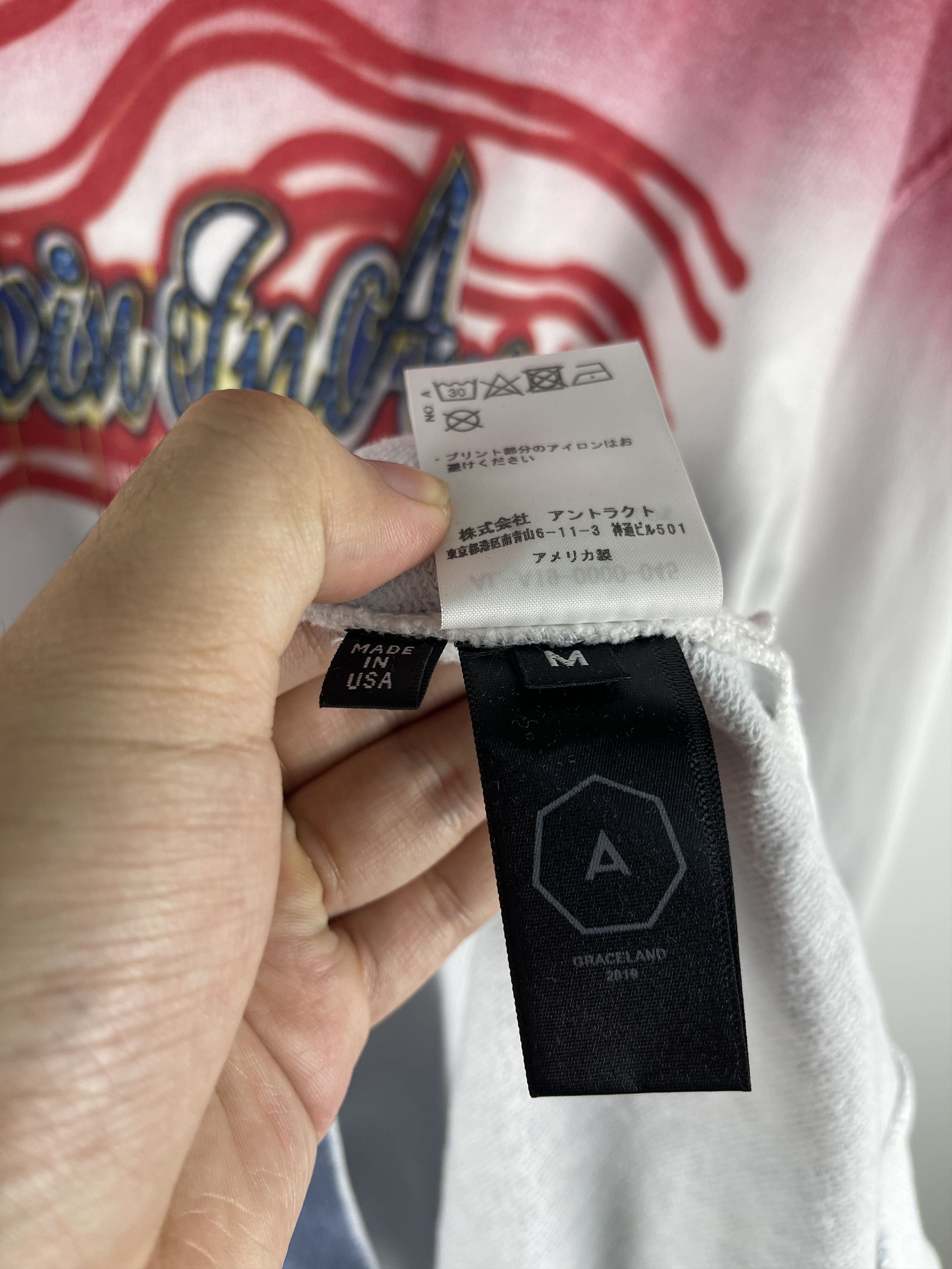 Alchemist Alchemist Bleached "Live In America" Hoodie Size US L / EU 52-54 / 3 - 4 Thumbnail