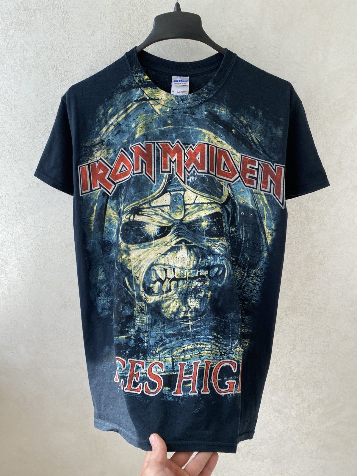 Vintage Vintage Iron Maiden Aces High Band Graphic Print T Shirt M Size US M / EU 48-50 / 2 - 8 Thumbnail