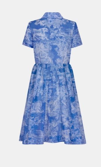 Dior o1w1db10924 Mid-Length Shirt Dress in Blue Size XS / US 0-2 / IT 36-38 - 2 Thumbnail