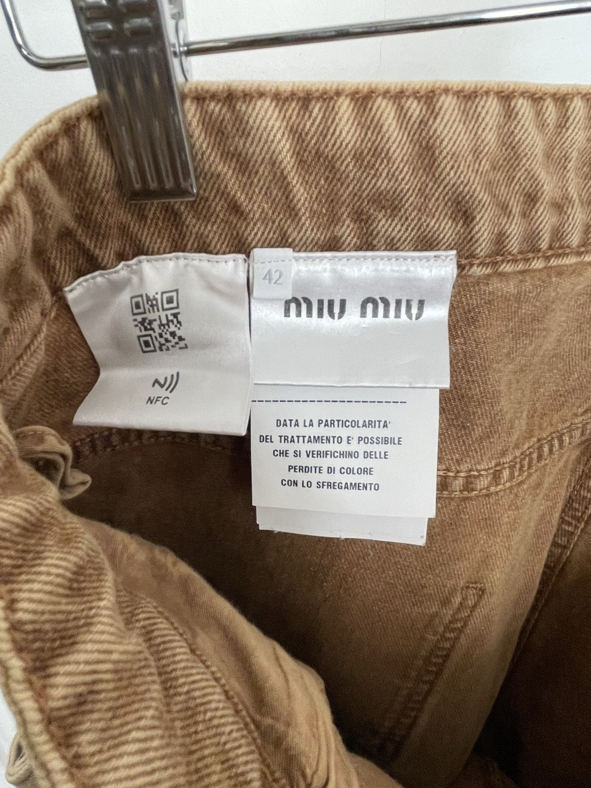 Miu Miu Very Rare Miu Miu Marbleized SS23 jeans Size US 33 - 7 Thumbnail
