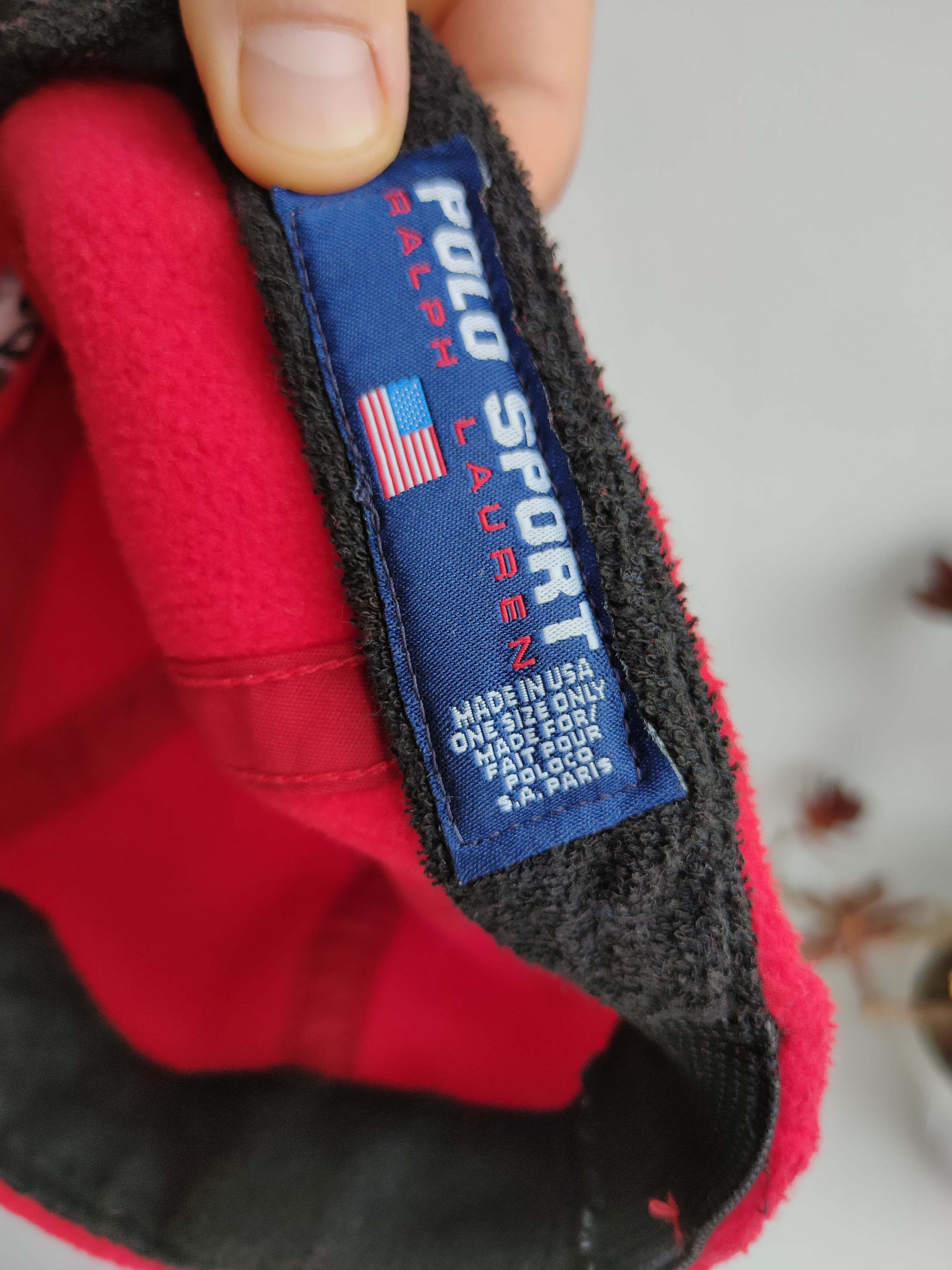 Polo Ralph Lauren Polo Ralph Lauren Sport USA vintage Y2K fleece cap hat Size ONE SIZE - 9 Thumbnail