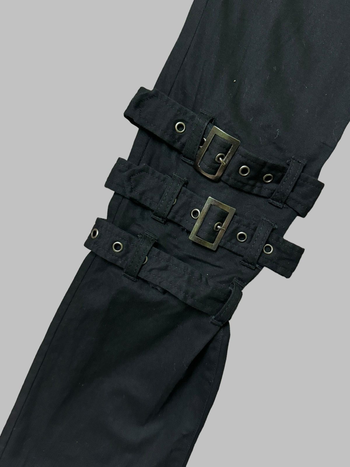 Japanese Brand × Vintage Black Peace Now Bondage Punk Rock Style Pant Size US 28 / EU 44 - 14 Thumbnail