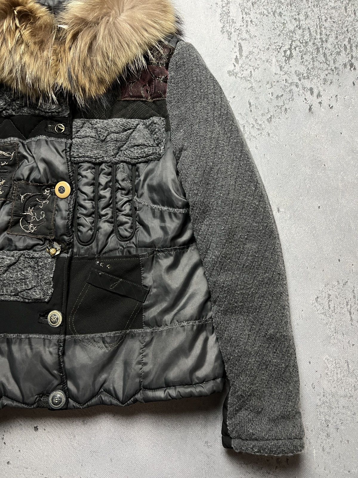 Elisa Cavaletti Elisa Cavaletti Made in Italy Premium Patchwork Jacket y2k Size M / US 6-8 / IT 42-44 - 7 Thumbnail