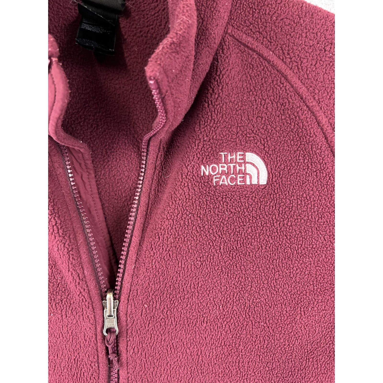 The North Face The North Face Jacket Women XL Red Full Zip Polyester Fleece Mock Neck Modern Casual, Travel, Workwear Mens? Women? Size XL / US 12-14 / IT 48-50 - 6 Thumbnail