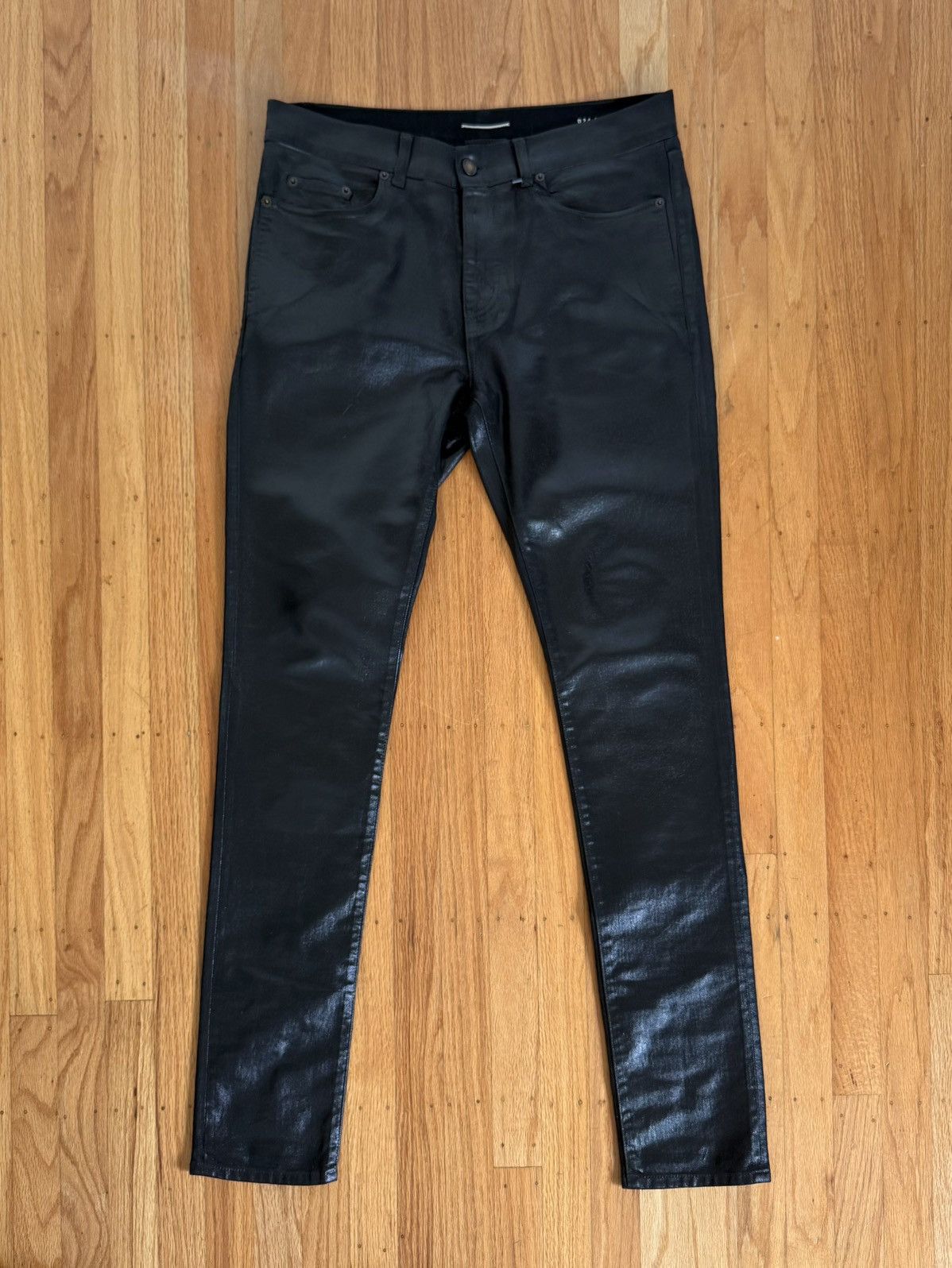 Saint Laurent Paris SAINT LAURENT FW20 OIL WAX DENIM Size US 31 - 1 Thumbnail