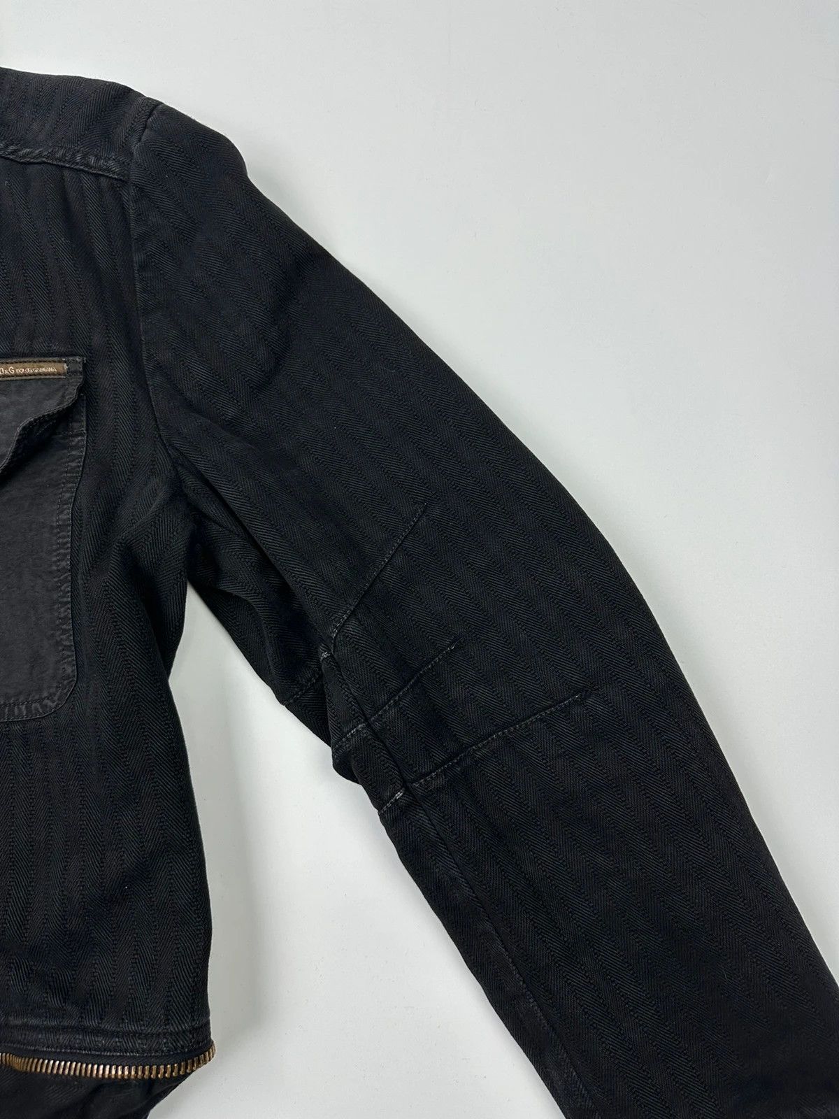 Dolce & Gabbana Dolce Gabbana SS03 Black Cargo Détachable Denim Jacket Coat Size US L / EU 52-54 / 3 - 9 Thumbnail