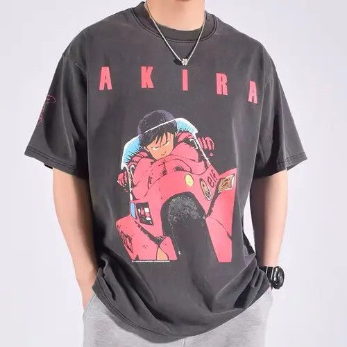 Japanese Brand Anime AKIRA Graphic Printed Tshirt Size US XL / EU 56 / 4 - 1 Thumbnail
