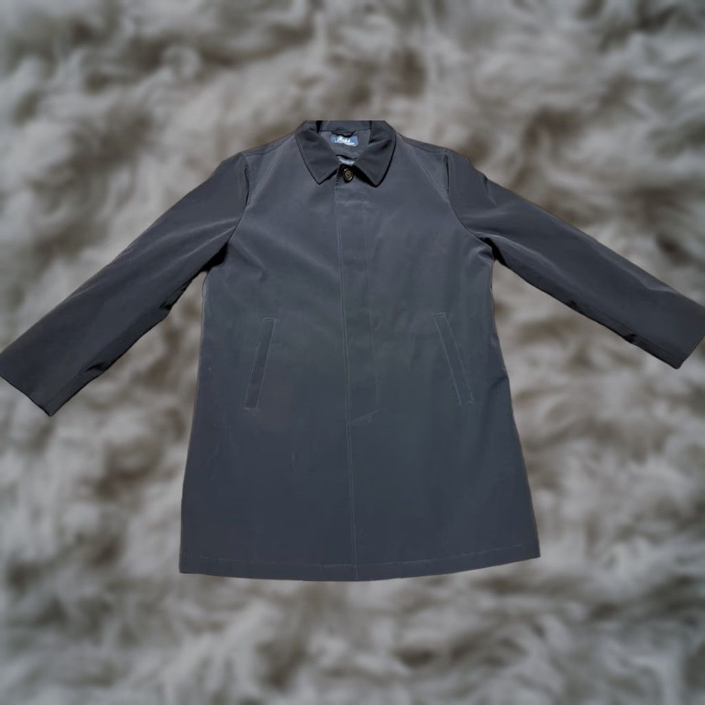 Ralph Lauren VINTAGE Ralph Lauren Mens Overcoat Black Trench Top Coat Jacket 42R Large Size US XL / EU 56 / 4 - 1 Thumbnail