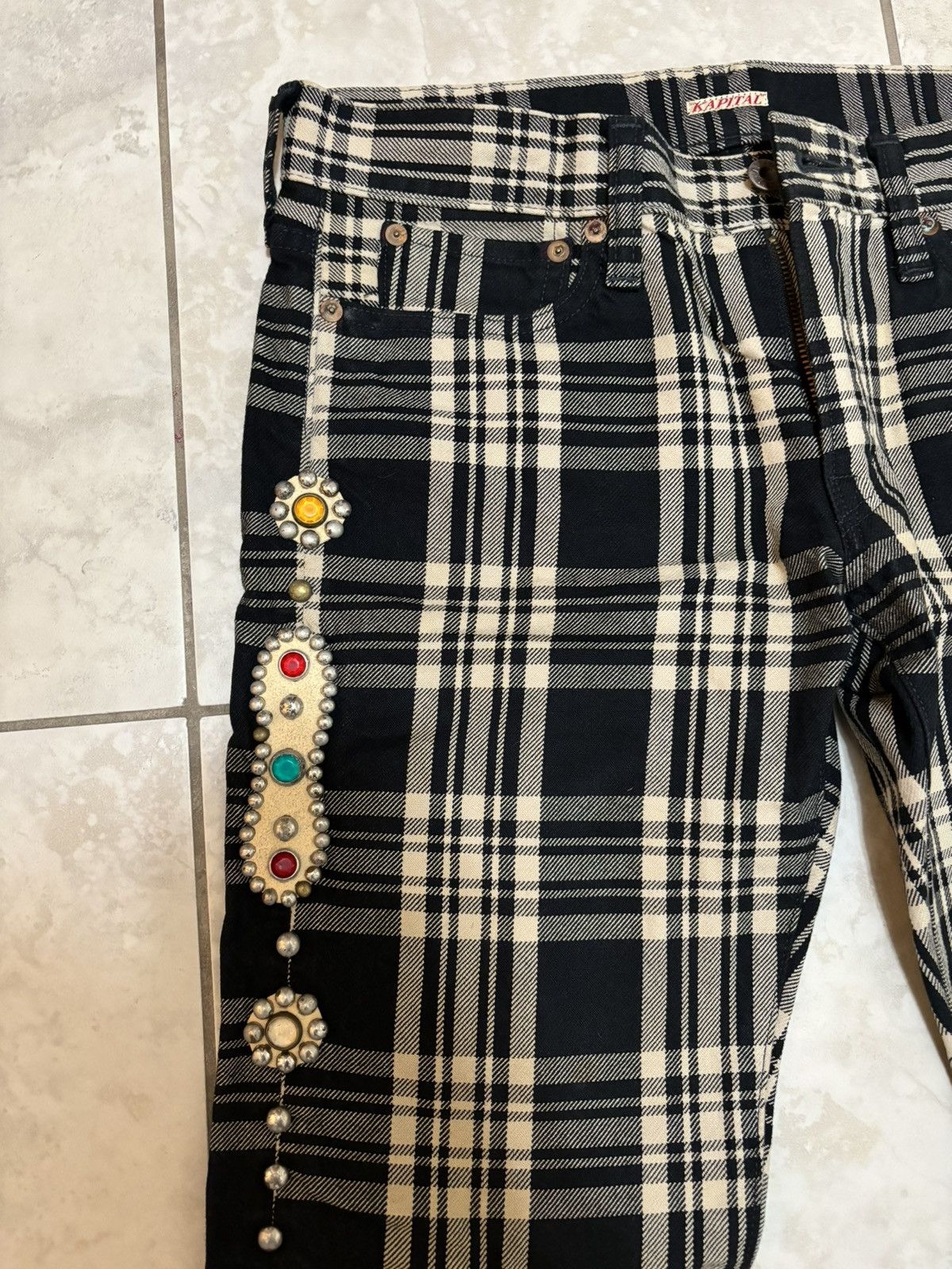 Kapital Rare FW14 1st release Kapital Kountry gemstone studded pants Size US 30 / EU 46 - 18 Thumbnail