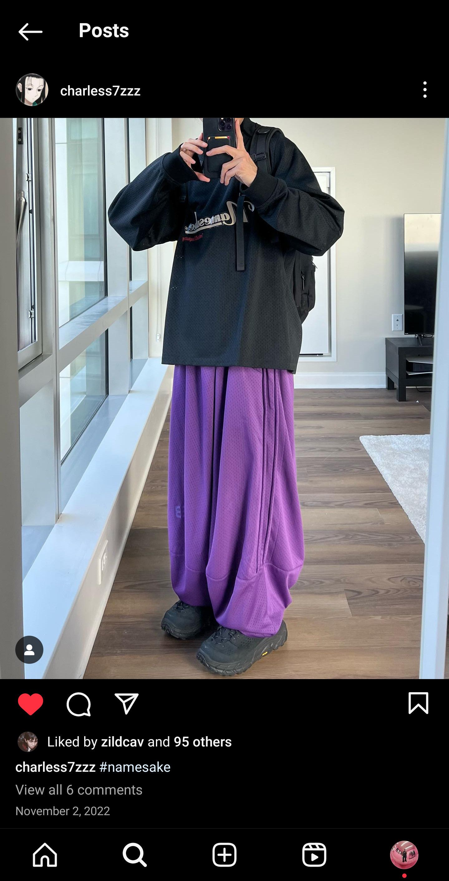 NAMESAKE Namesake Purple Lamar Carrot Trousers Size US 32 / EU 48 - 14 Thumbnail