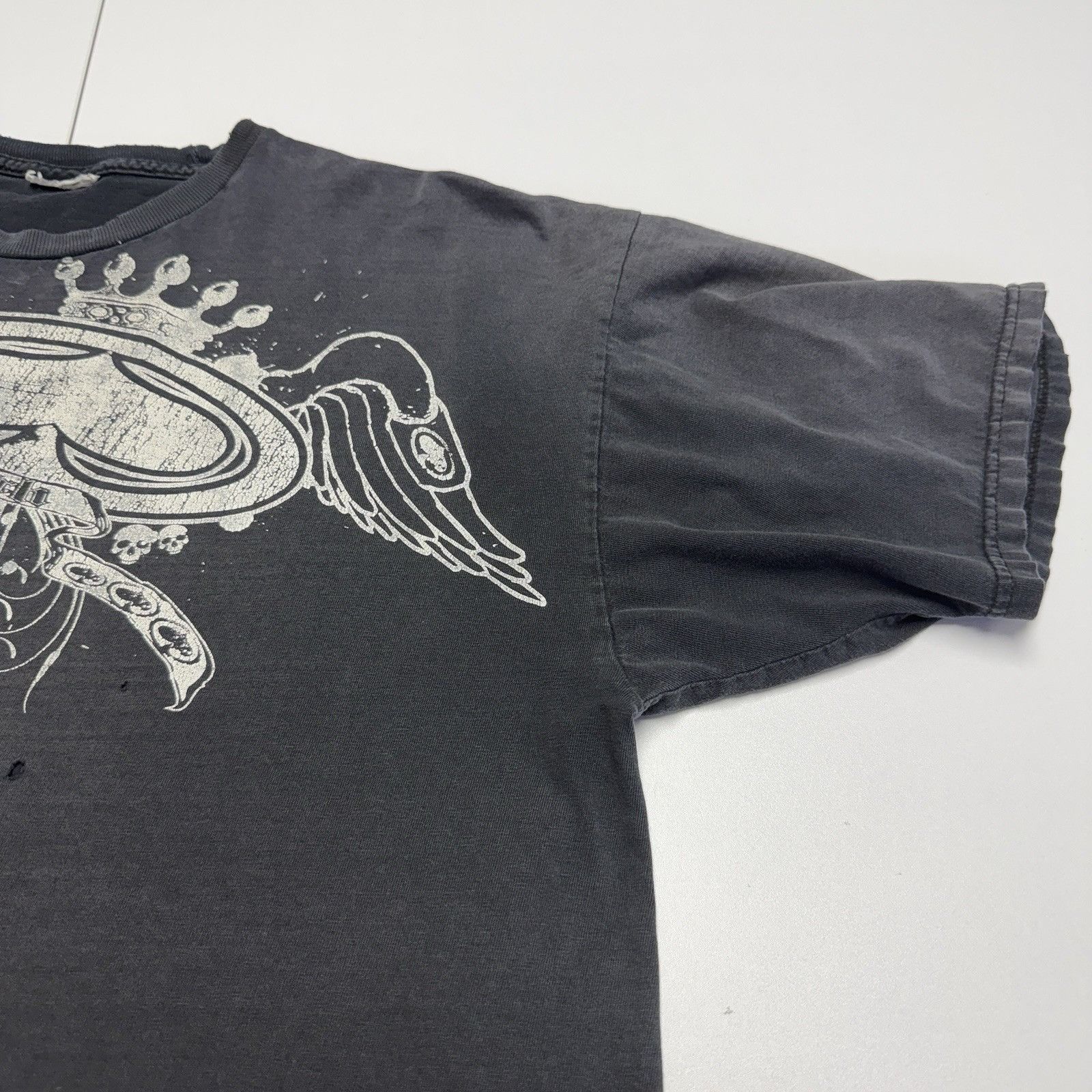 Vintage Vintage SRH T Shirt Mens XL Faded Black King Spade KMK Kotto Size US XL / EU 56 / 4 - 9 Thumbnail
