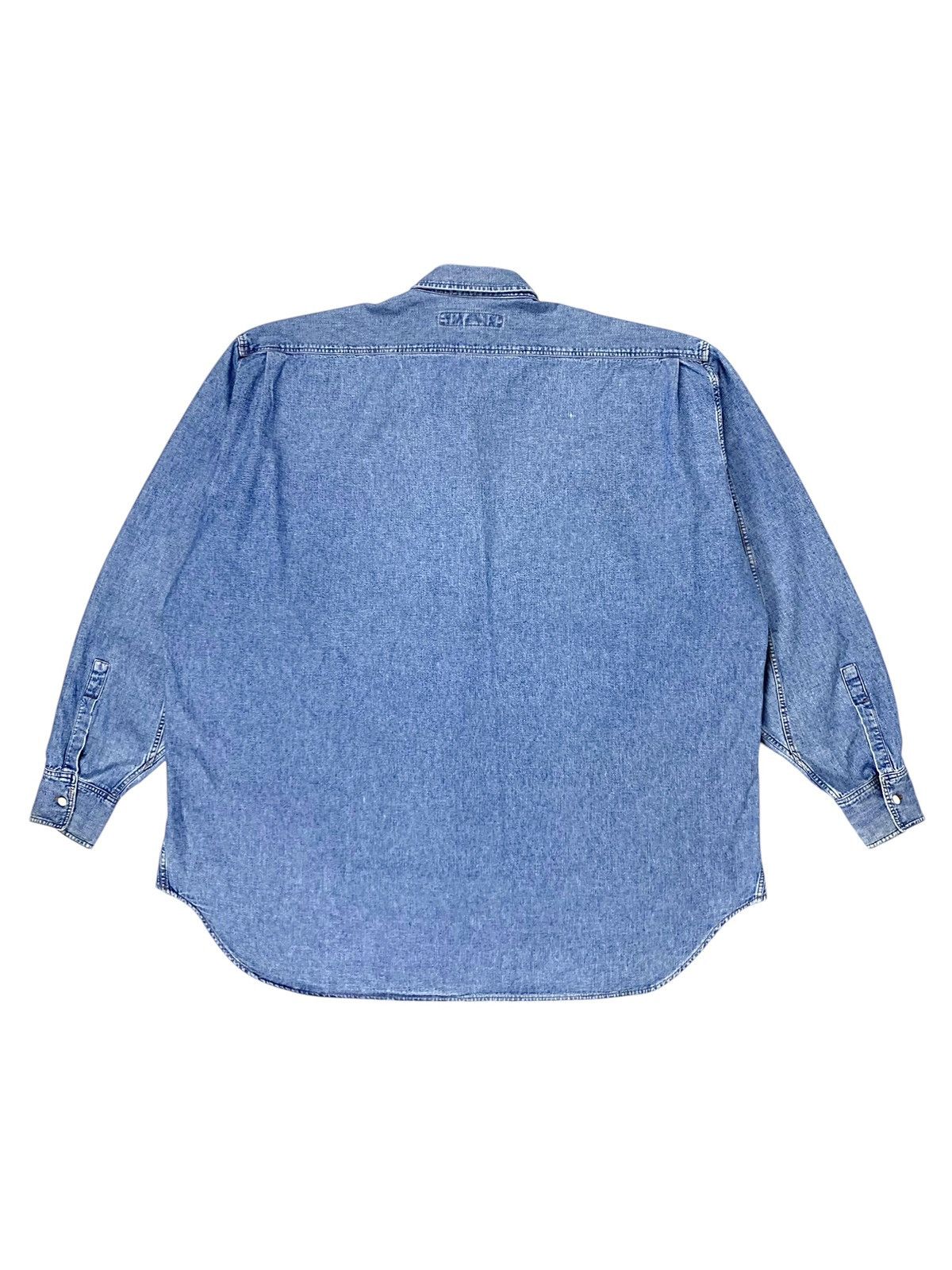 Katharine Hamnett London Vintage Katharine Hamnett Denim Oversized Washed Blue Shirt Size US L / EU 52-54 / 3 - 12 Thumbnail