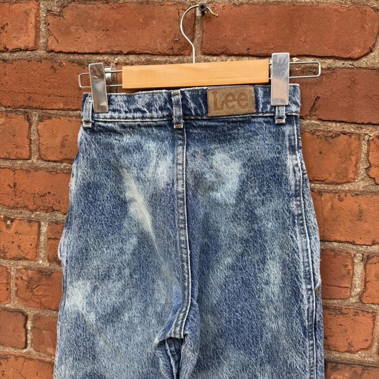 Lee vintage Lee acid washed high waited slim jeans 80s 12 slim Size 34" / US 12 / IT 48 - 6 Thumbnail