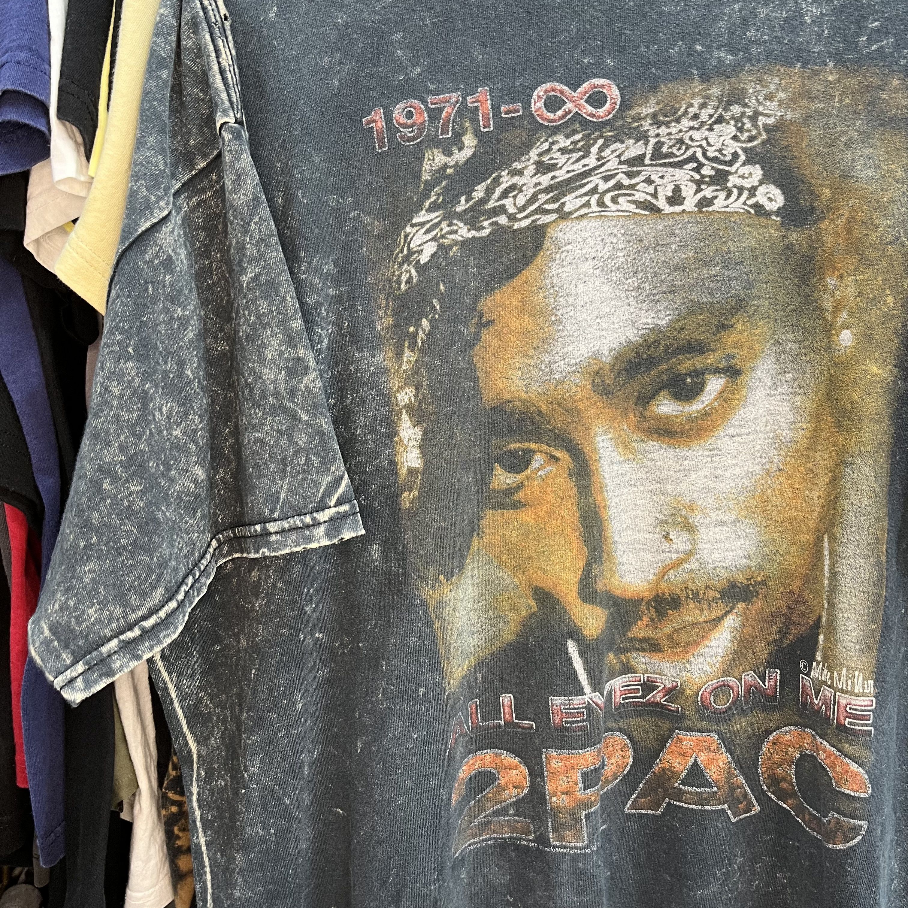 Rap Tees 2PAC AMARU SHAKUR ALL EYEZ ON ME RARE TUPAC TEE 1990s - № 76 Size US XL / EU 56 / 4 - 3 Thumbnail