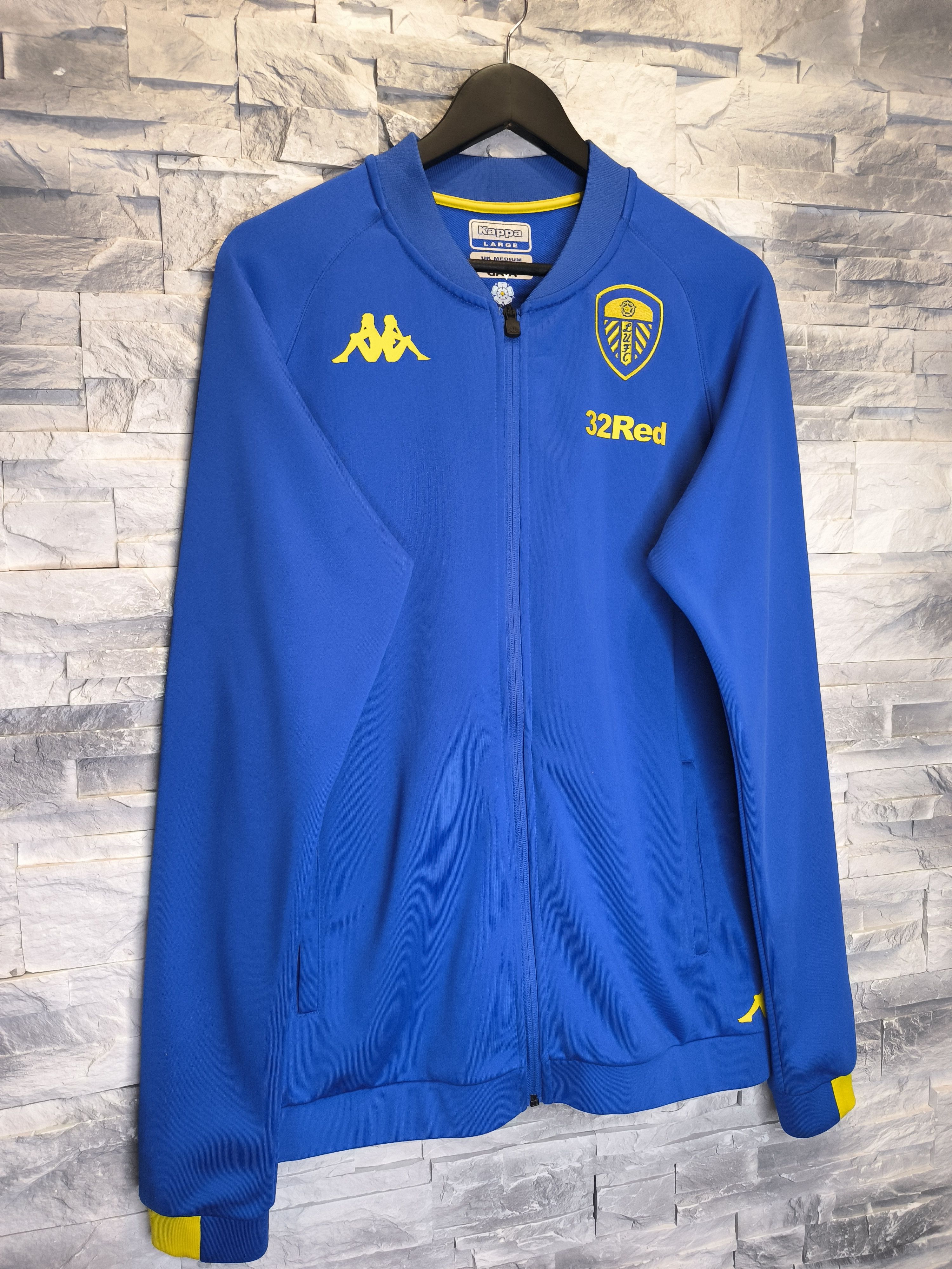 Kappa Kappa Leeds United Jacket Training Logo Football Zip Size US M / EU 48-50 / 2 - 3 Thumbnail