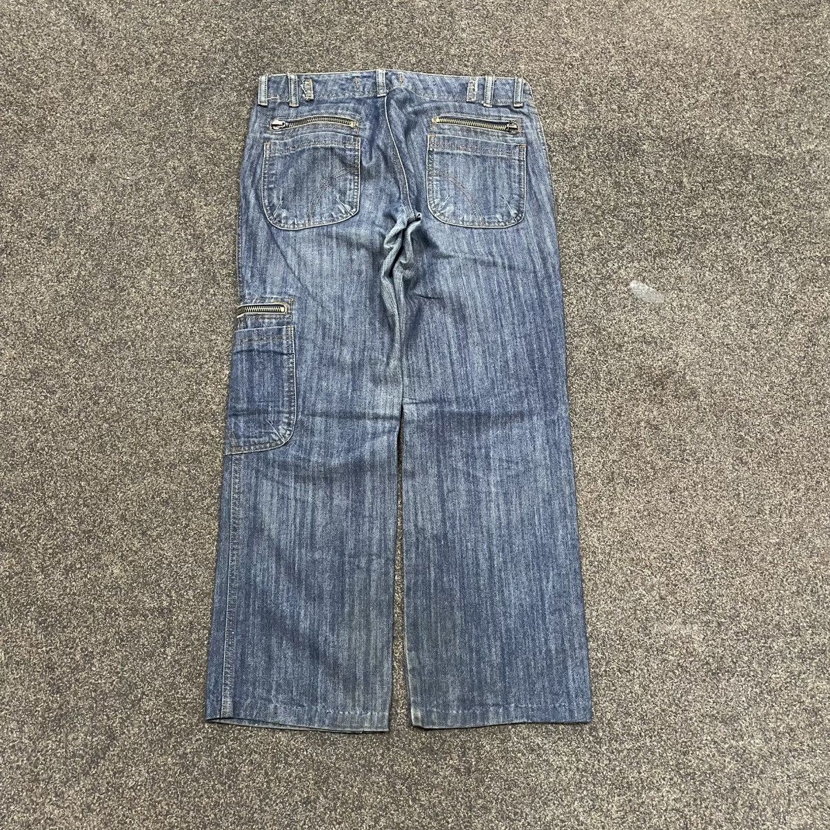 vintage pants bootcut jeans multi Y2K flared fade