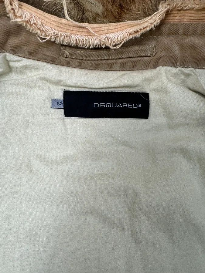 Dsquared2 AW2002 Dsquared2 Fur Hooded Beige Jacket Size US M / EU 48-50 / 2 - 15 Thumbnail