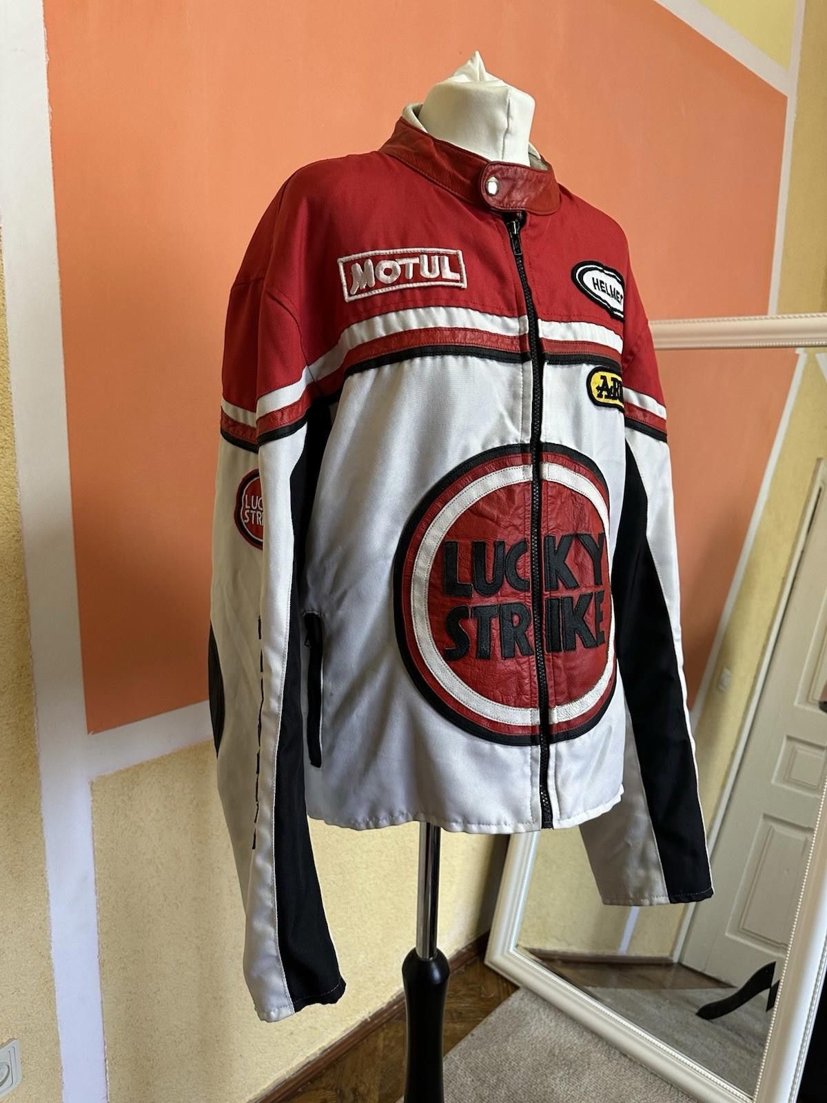 Lucky Brand Vintage Lucky Strike Racing Motorcycle Jacket Protection Size US M / EU 48-50 / 2 - 2 Thumbnail