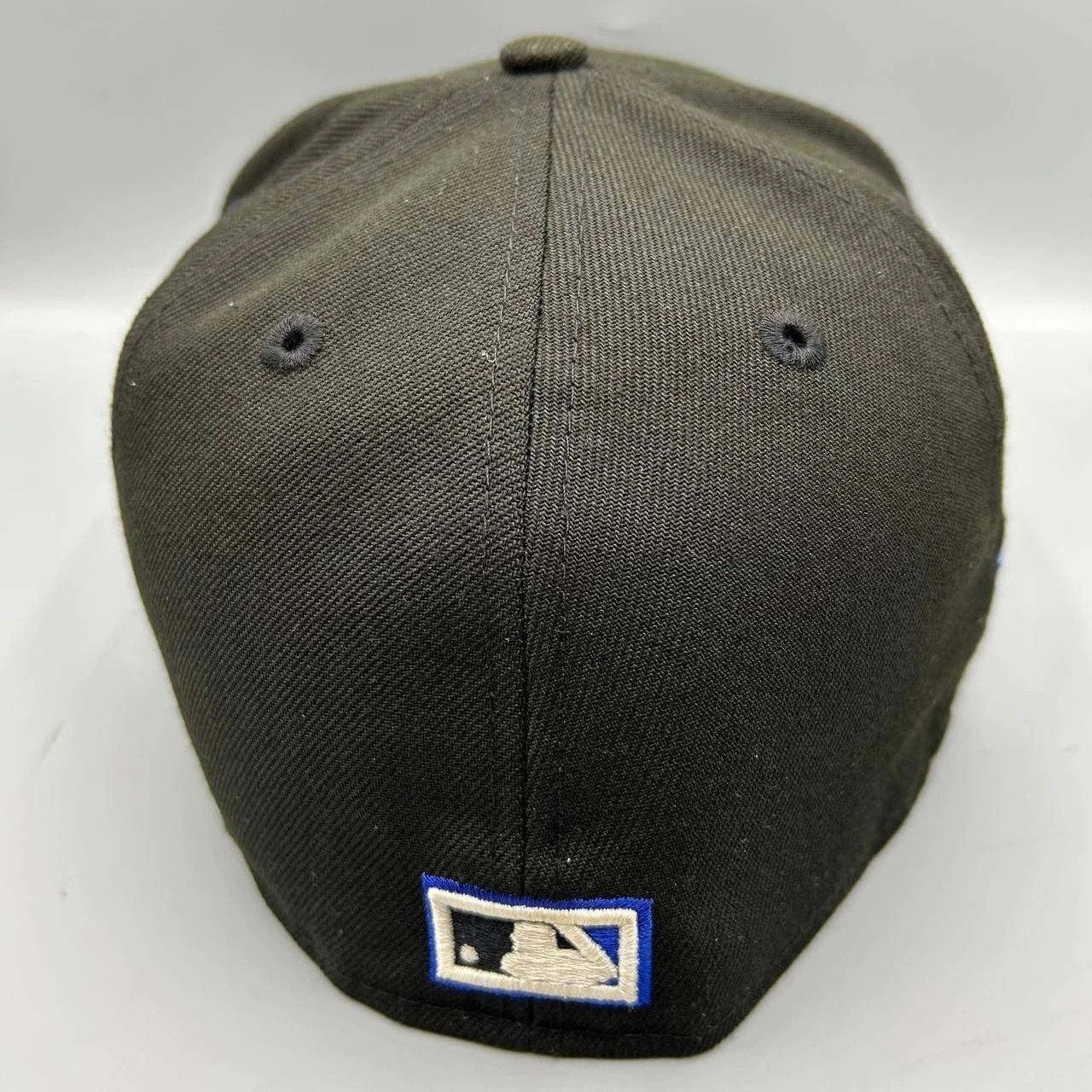 New Era Toronto Blue Jays Hat Men 7 3/8 Black Blue MLB Fitted Cap Size ONE SIZE - 8 Thumbnail