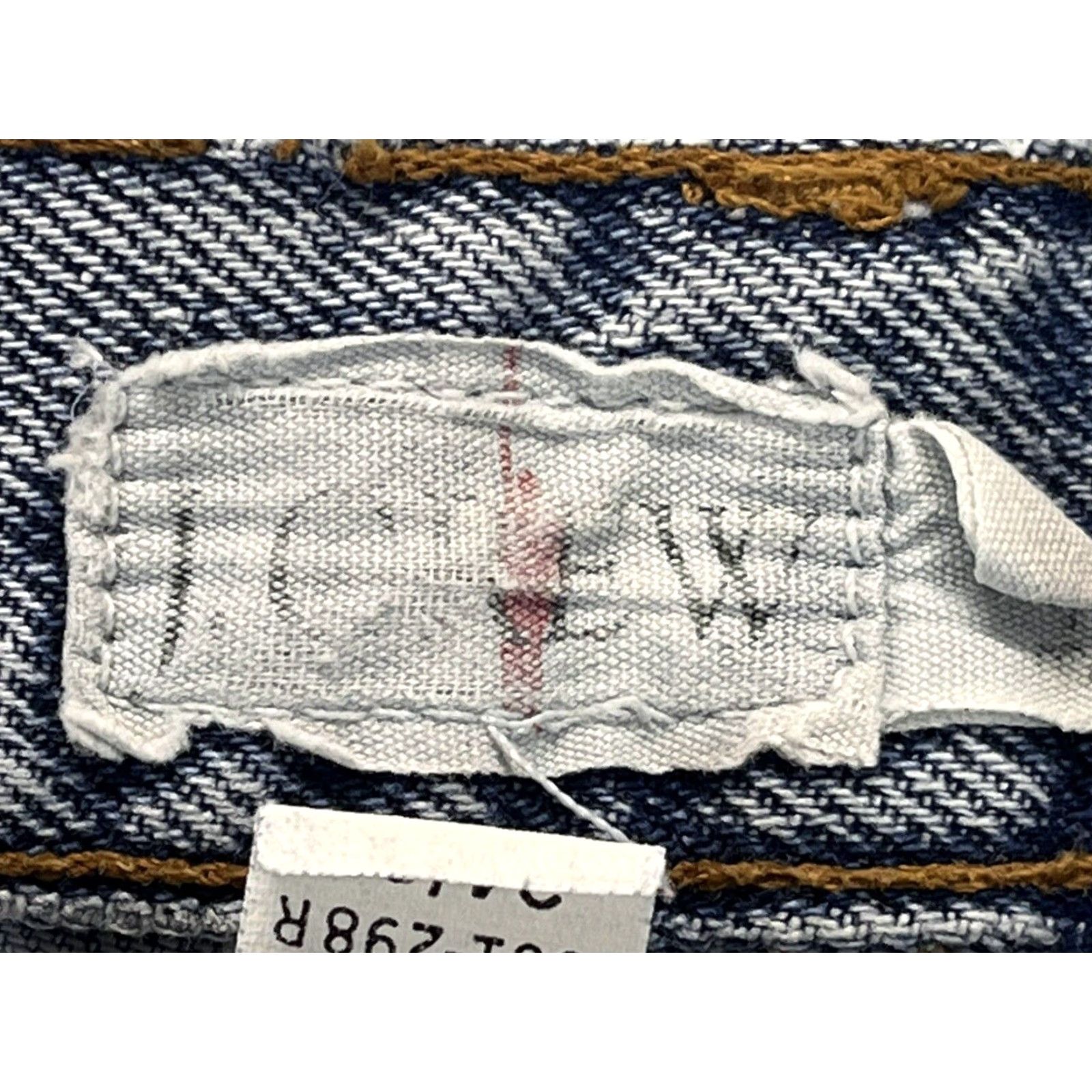 J.Crew VINTAGE J.CREW OARSman Label Jeans 34x36 Blue Men's Button Fly Thrashed 90s Mens Size US 34 / EU 50 - 3 Thumbnail