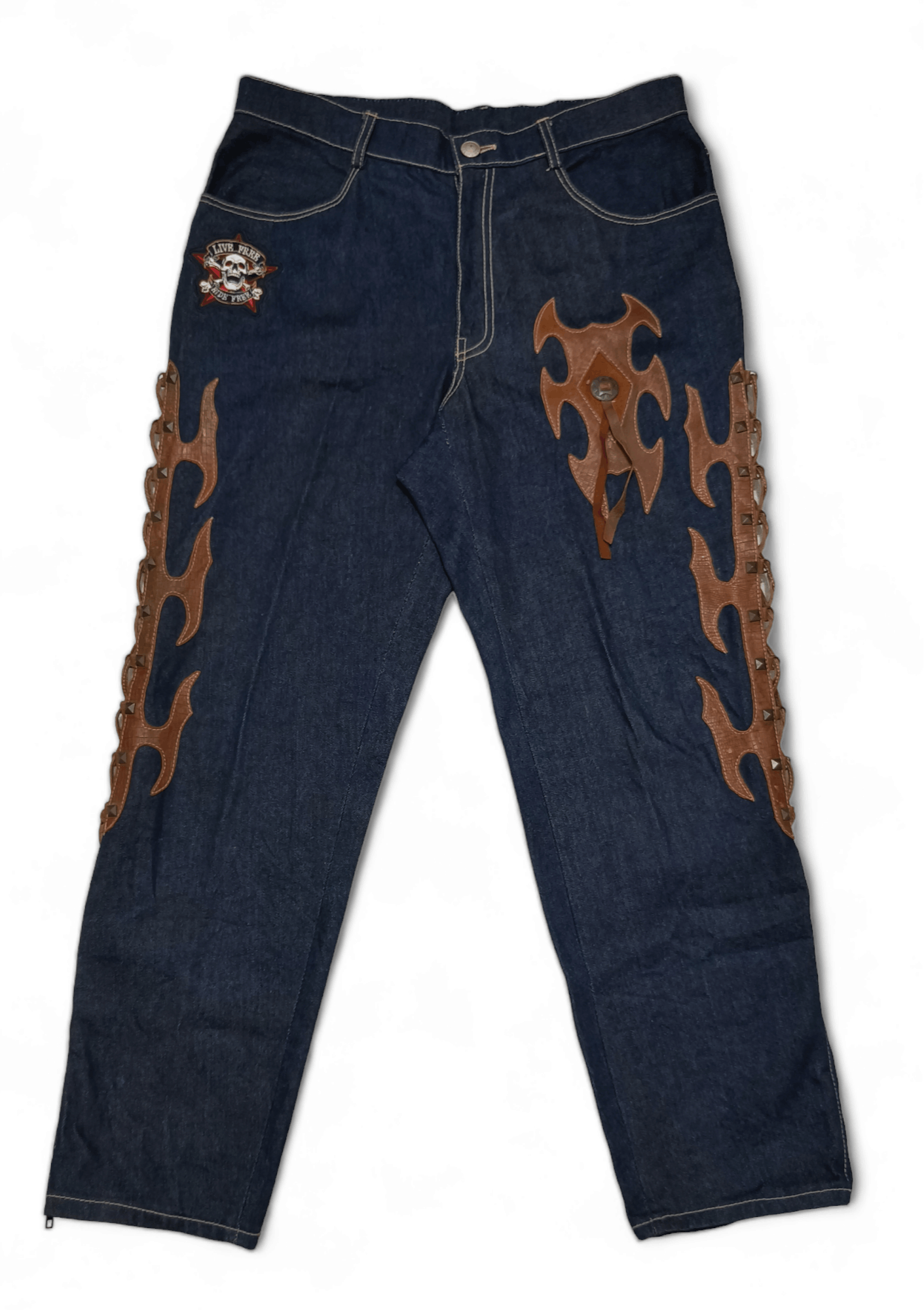 Vintage Vintage Men's Denim Choppers United Bikers Riding Jeans Size US 36 / EU 52 - 2 Thumbnail