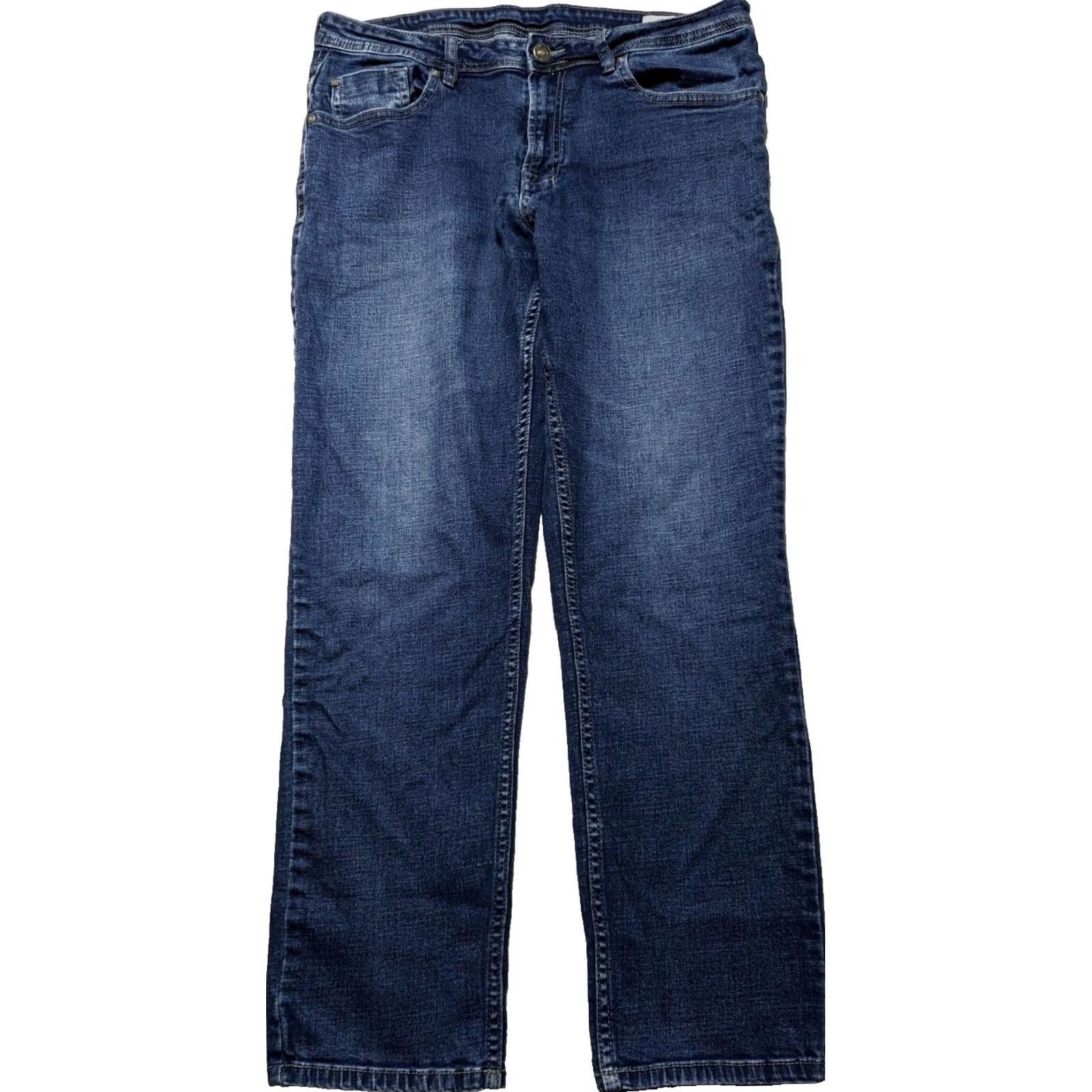 Buffalo David Bitton BUFFALO DAVID BITTON JACKSON STRAIGHT STRETCH Men 36X30 Cotton Blend Blue Jeans Size US 36 / EU 52 - 4 Thumbnail