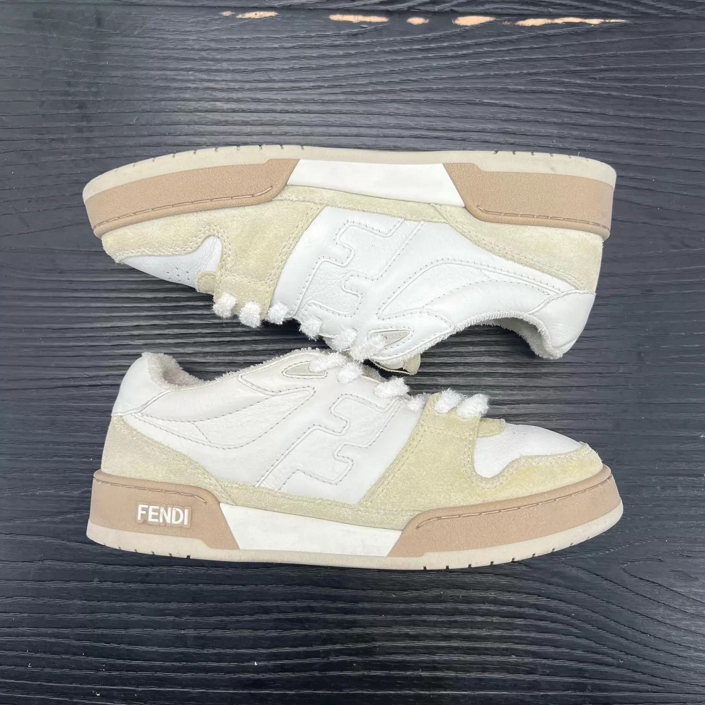 Fendi Fendi Match White & Gray 37 New With Box Size US 6.5 / IT 36.5 - 3 Thumbnail