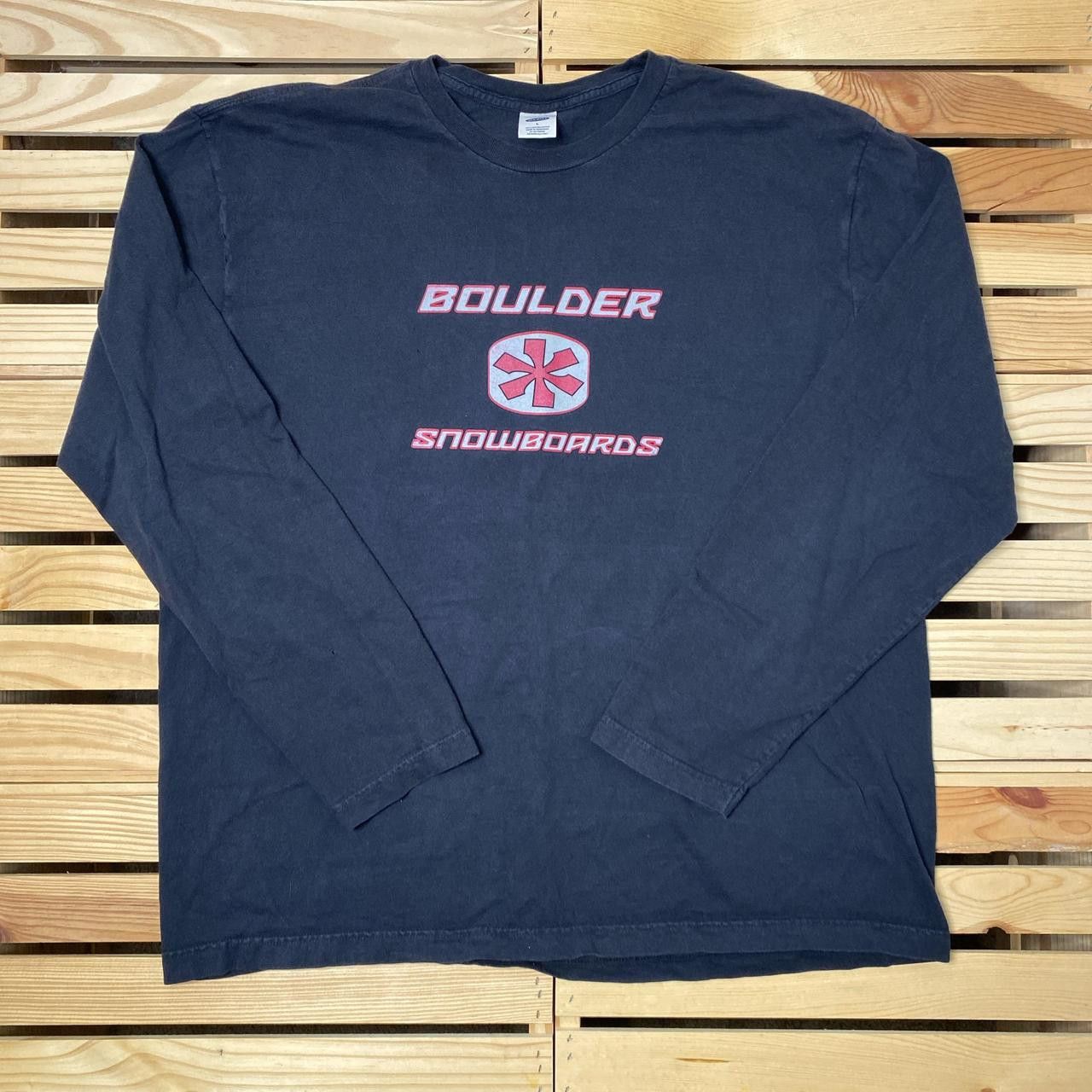 Old Navy Vintage Old Navy Black Snowboarding Tee Size Large Size US L / EU 52-54 / 3 - 1 Thumbnail