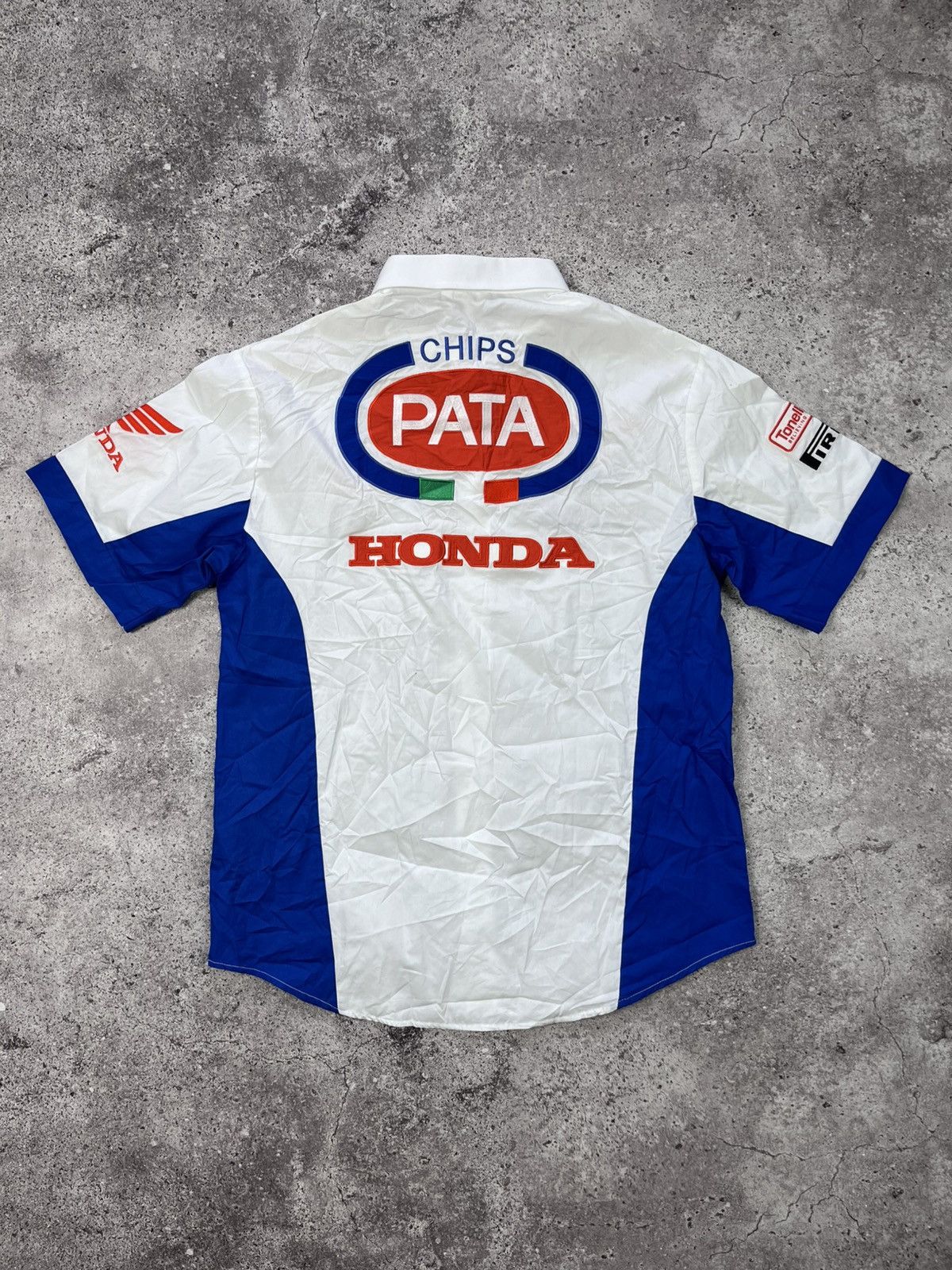 Honda Honda Racing Pata Shirt Formula 1 F1 Team Chips White Size L Size US L / EU 52-54 / 3 - 6 Thumbnail