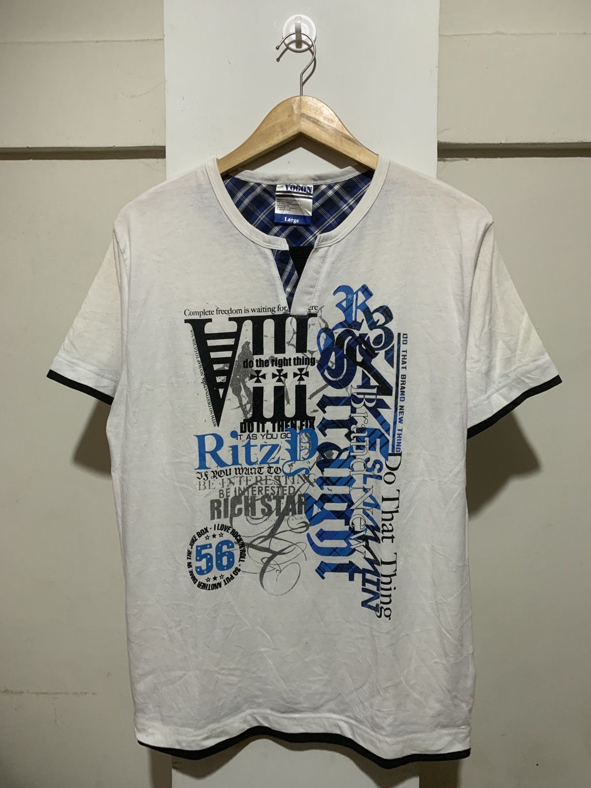 Japanese Brand Japanese Vogon Poem Double Layer Tee Shirt Size US L / EU 52-54 / 3 - 1 Thumbnail