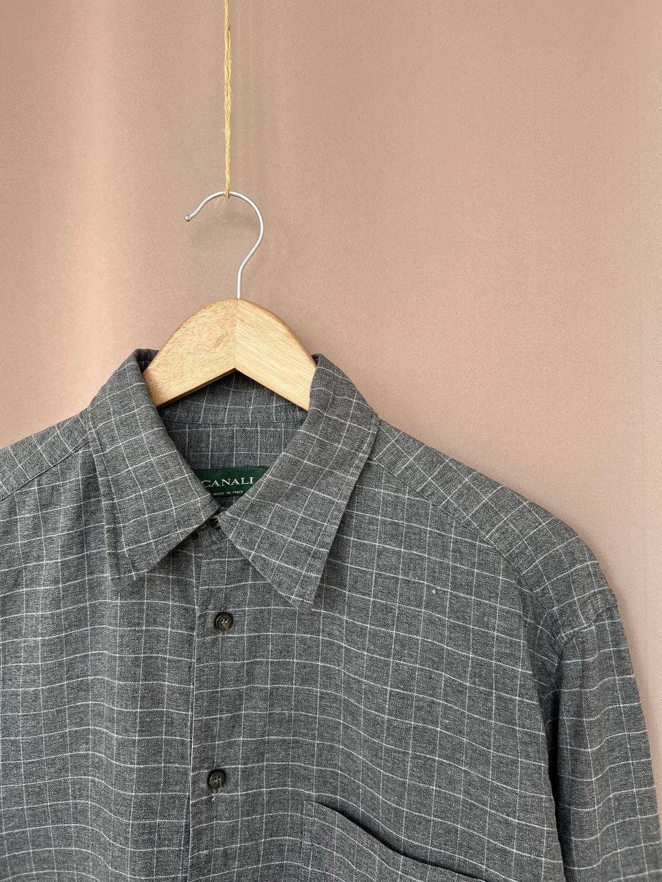 Canali Canali Green Label Check Button Down Shirt Mens Size 39 (M) Size US M / EU 48-50 / 2 - 6 Thumbnail