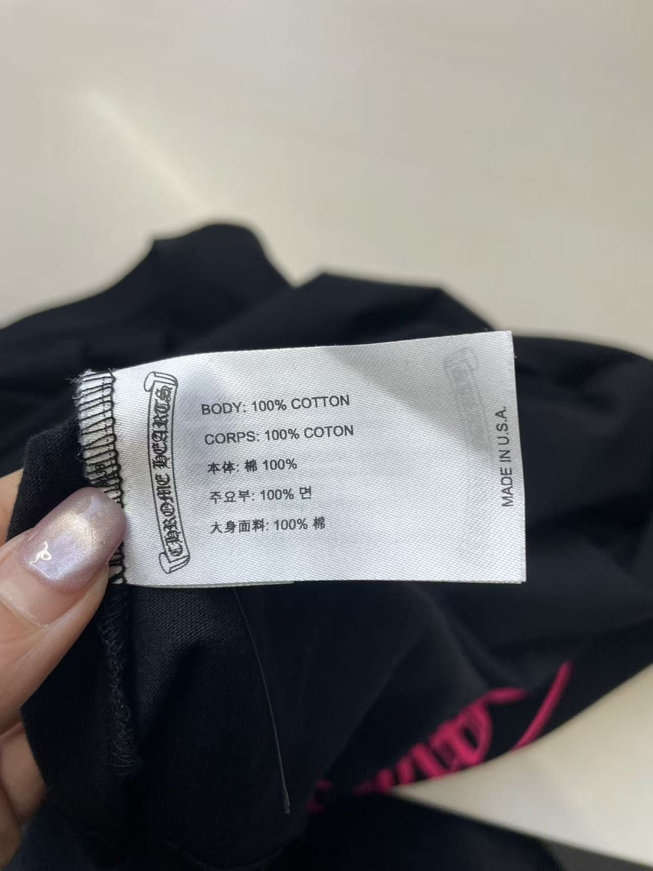 Chrome Hearts Chrome Hearts Classic Pink Horseshoe Long Sleeve T-shirt Size US L / EU 52-54 / 3 - 8 Thumbnail