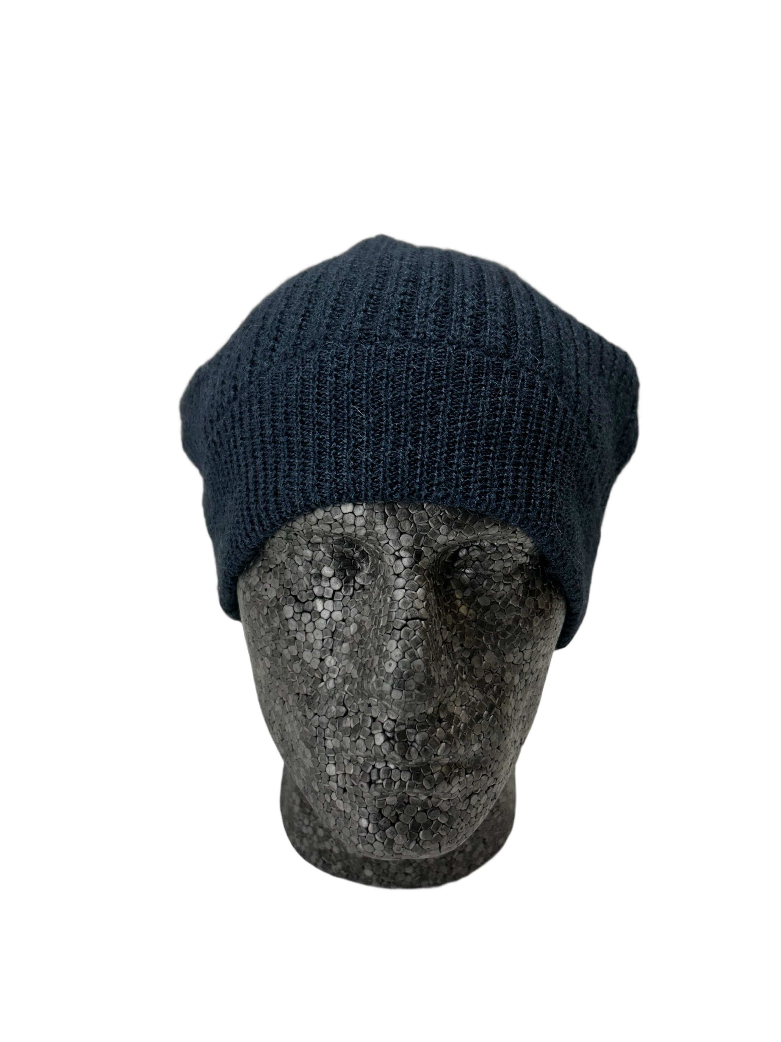 Marc Jacobs Marc Jacobs Bottle Blue Ribbed Wool Beanie Size 32 - 1 Thumbnail