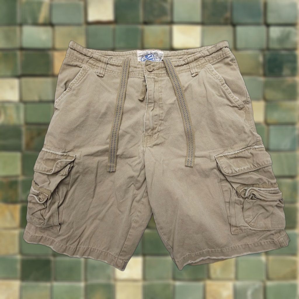 Toy Machine Cargo Shorts Machine Mens 34 x 11 Khaki Canvas Y2K 2000s Heavy Military Army Size US 34 / EU 50 - 1 Thumbnail